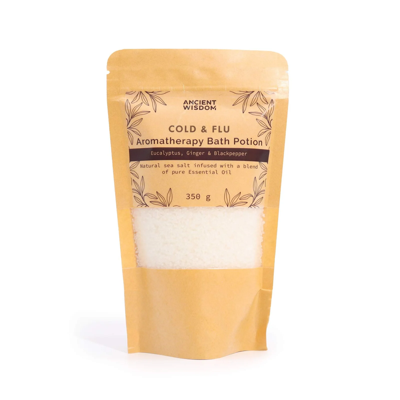 Soľ do kúpeľa Colds & Flu – eukalyptus a zázvor, 350 g – fotka 3