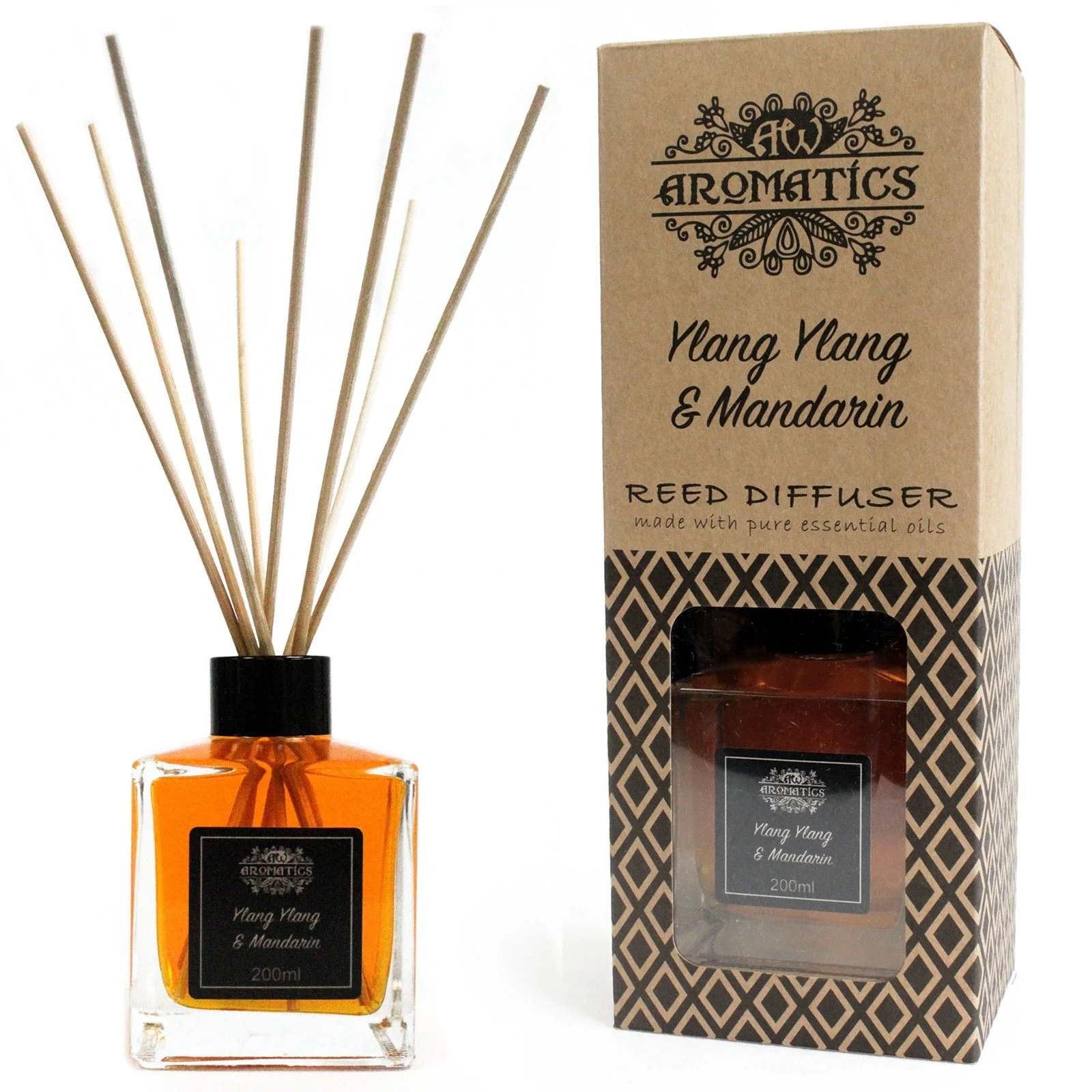 Difuzér s tyčinkami – ylang-ylang a mandarínka, 200 ml – fotka 4
