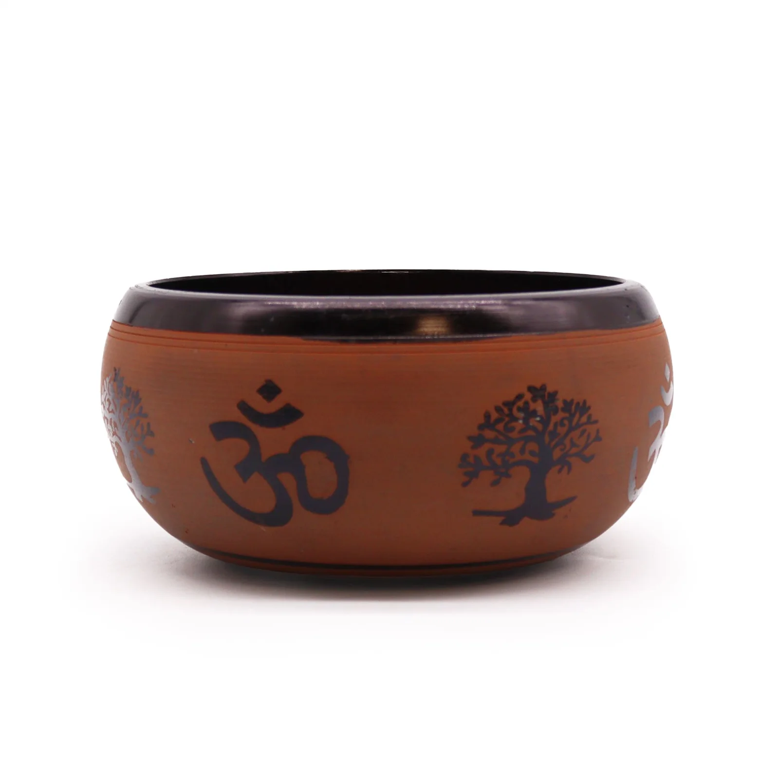 Spievajúca miska Earth Powder – Clay Om Buddha, 16 cm – fotka 3