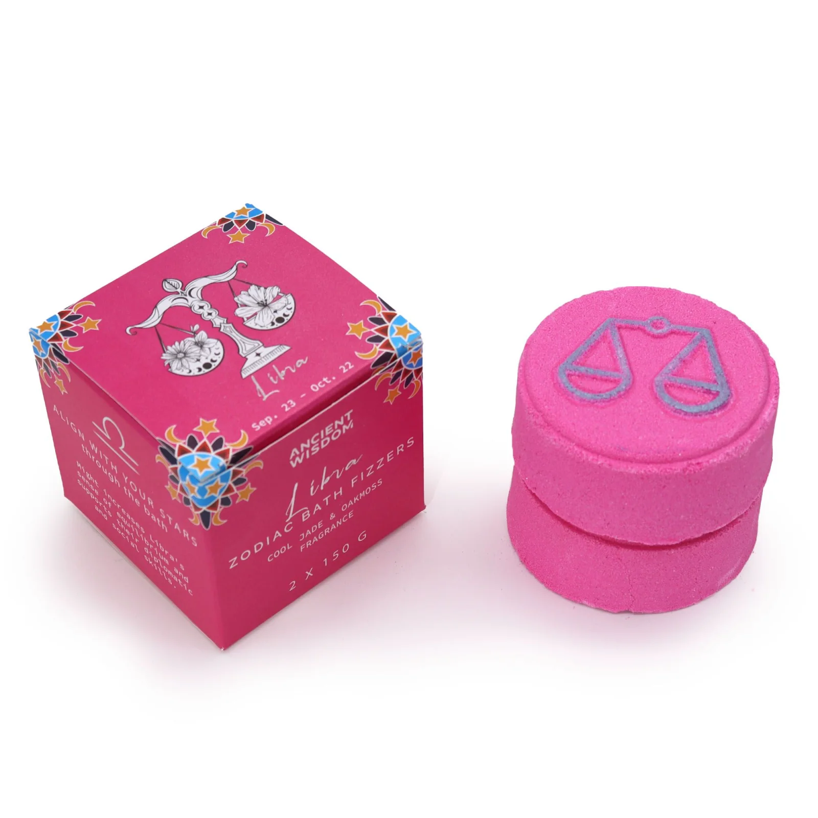 Bomby do kúpeľa Zodiac – Váhy, 2 × 150 g – fotka 1