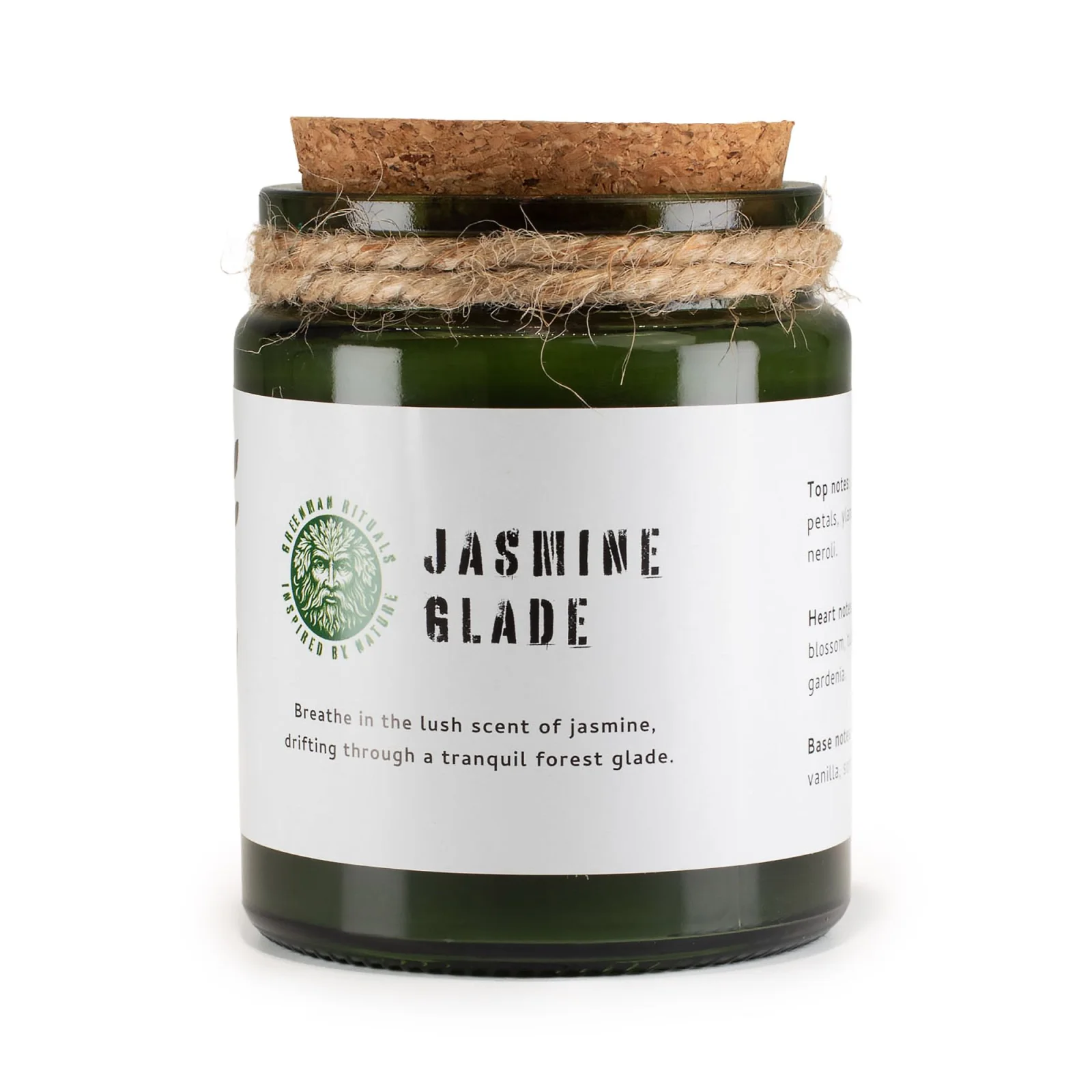Sójová sviečka Greenman Jasmine Glade – jazmín – fotka 1