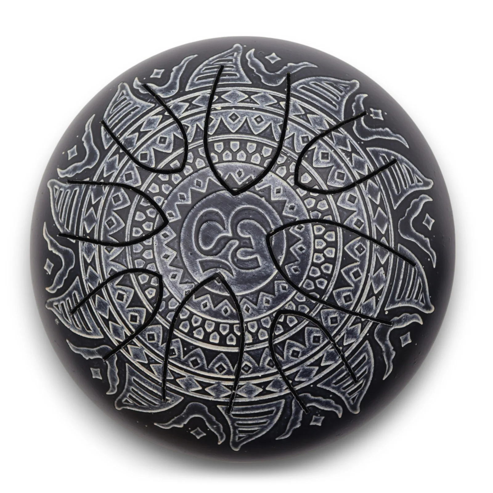 Happy Drum Om Mandala Engraved – jazyčkový bubon, 16 cm – fotka 2