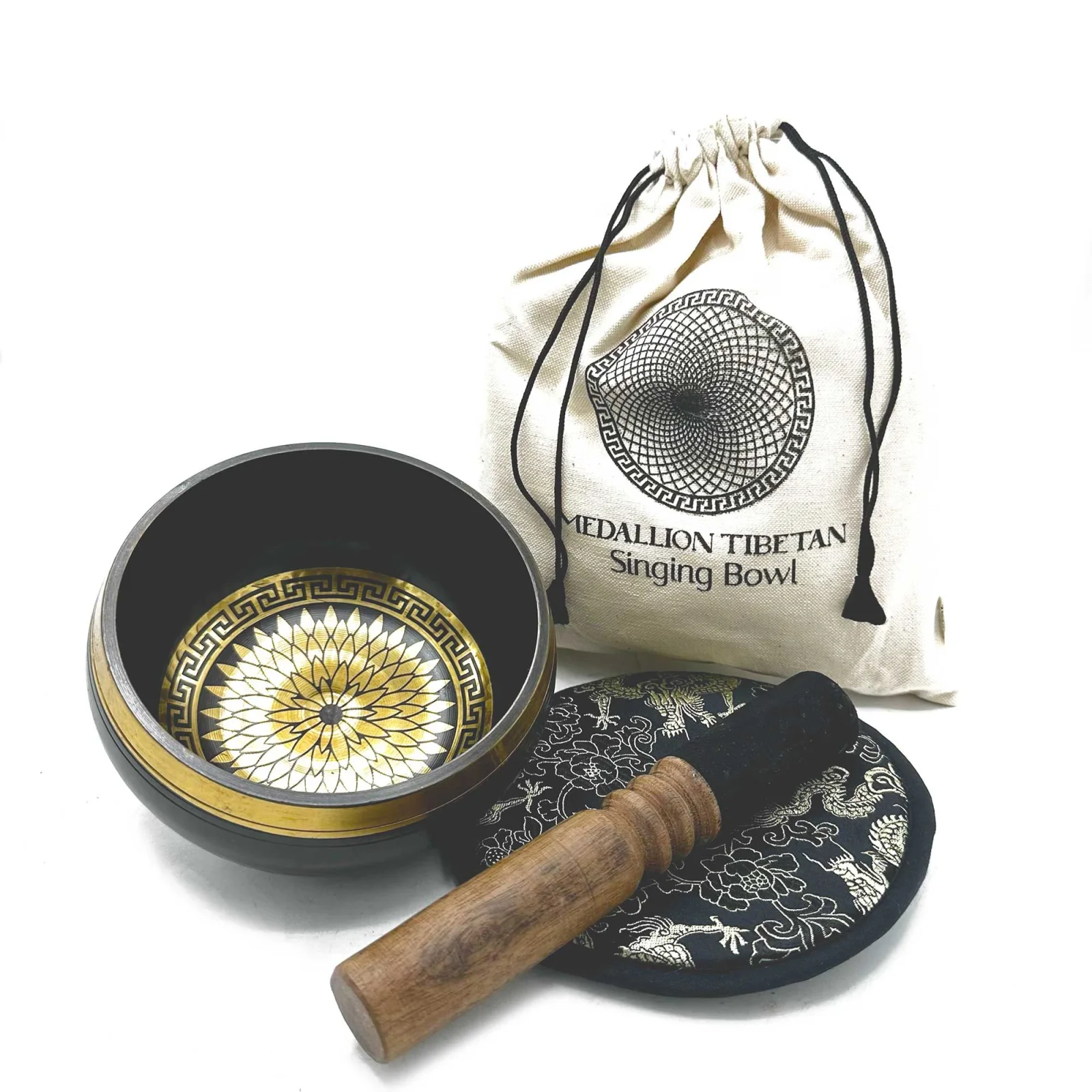 Darčeková sada so spievajúcou misou 14 cm – Round Medallions – fotka 1