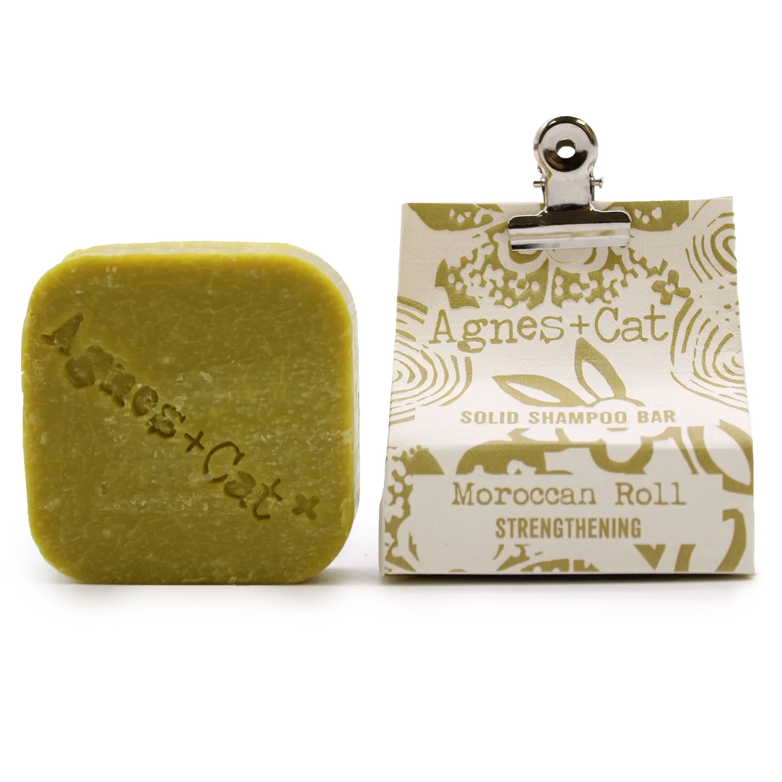 Tuhý šampón Agnes + Cat – Moroccan Roll, 70 g – fotka 1