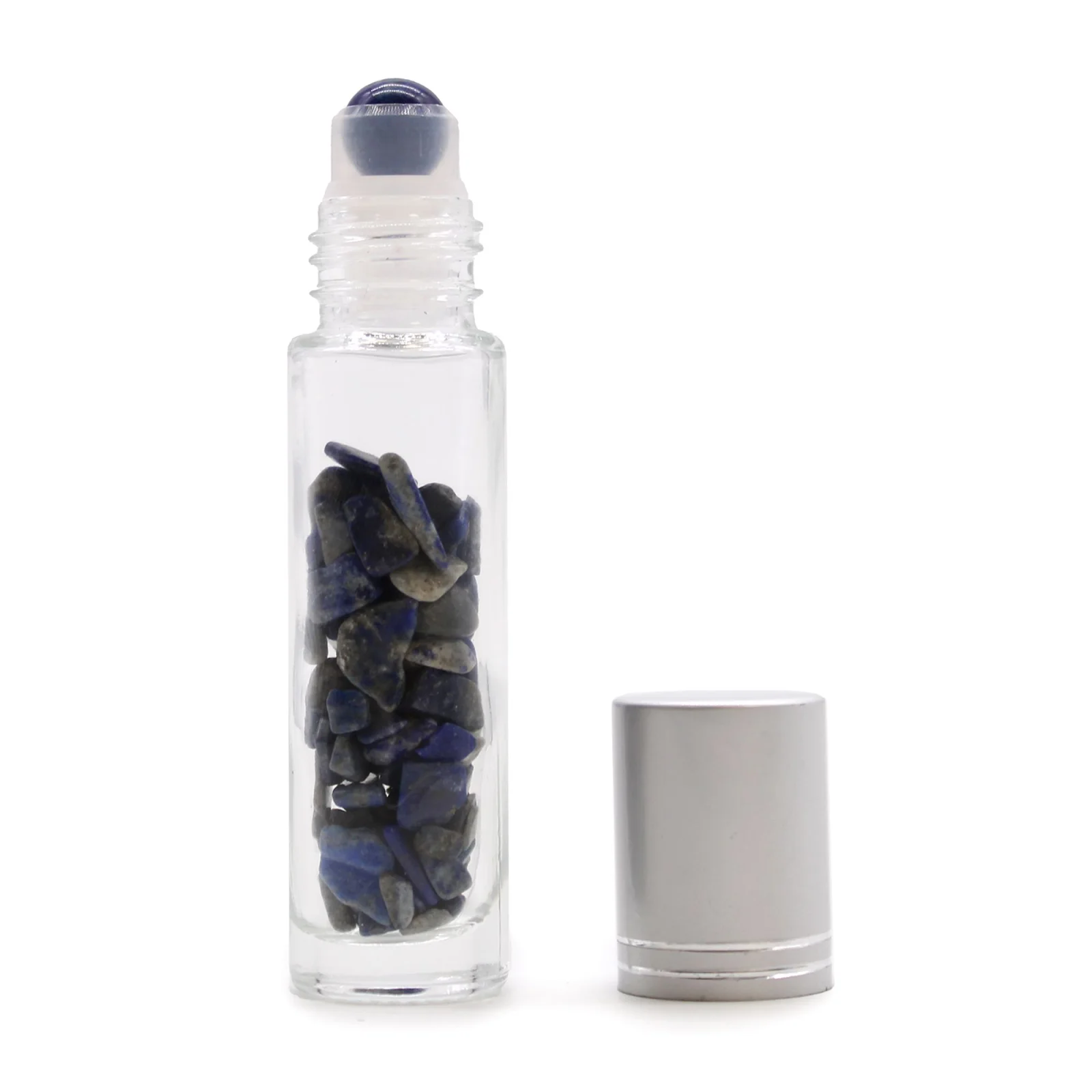 Roll-on fľaštička so sodalitom, 5 ml – strieborné viečko – fotka 1