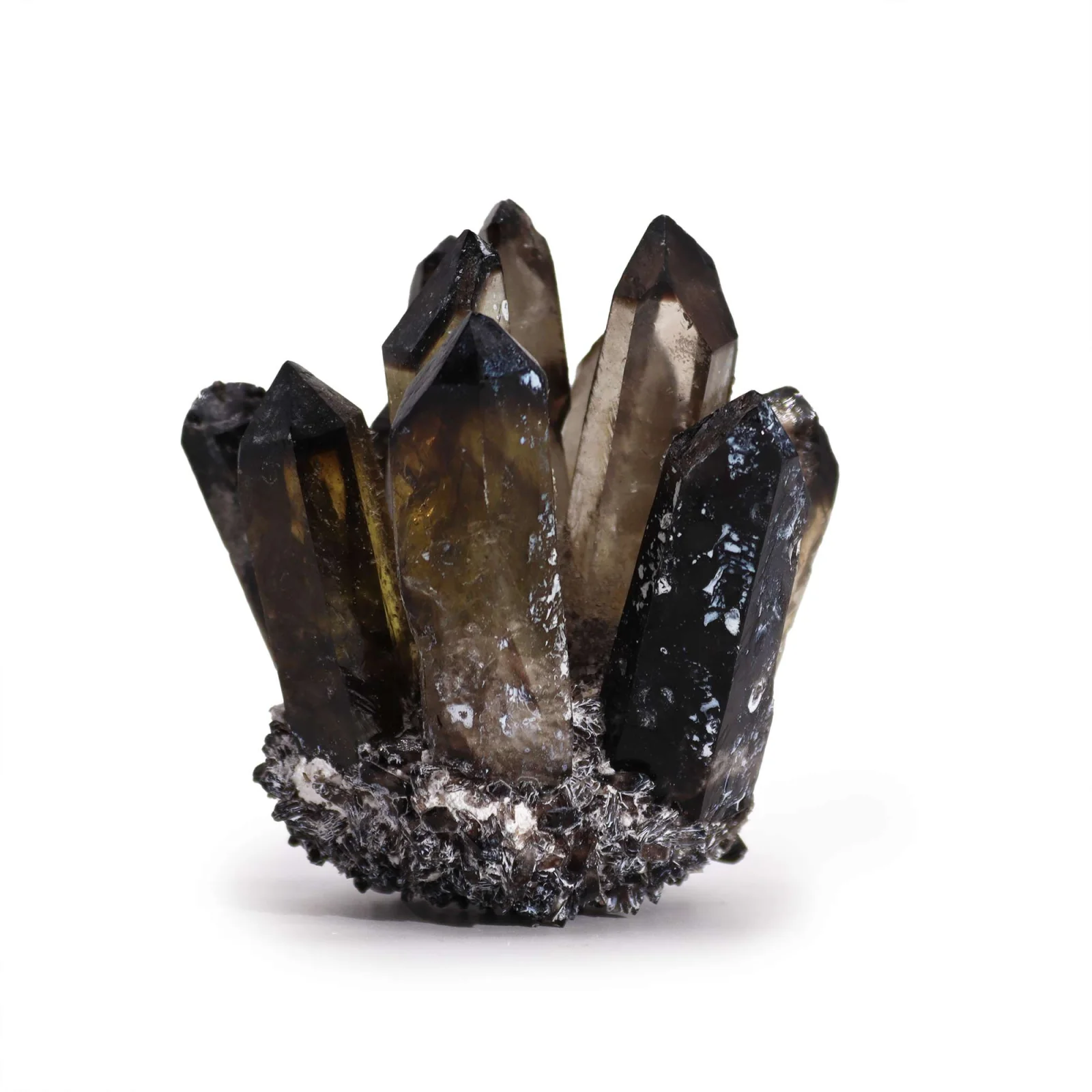 Umelý zhluk krištáľu Smoky Ghost – dymový, cca 8 cm – fotka 4