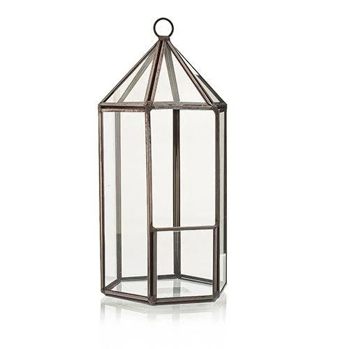 Sklenené terárium – lampáš – fotka 4