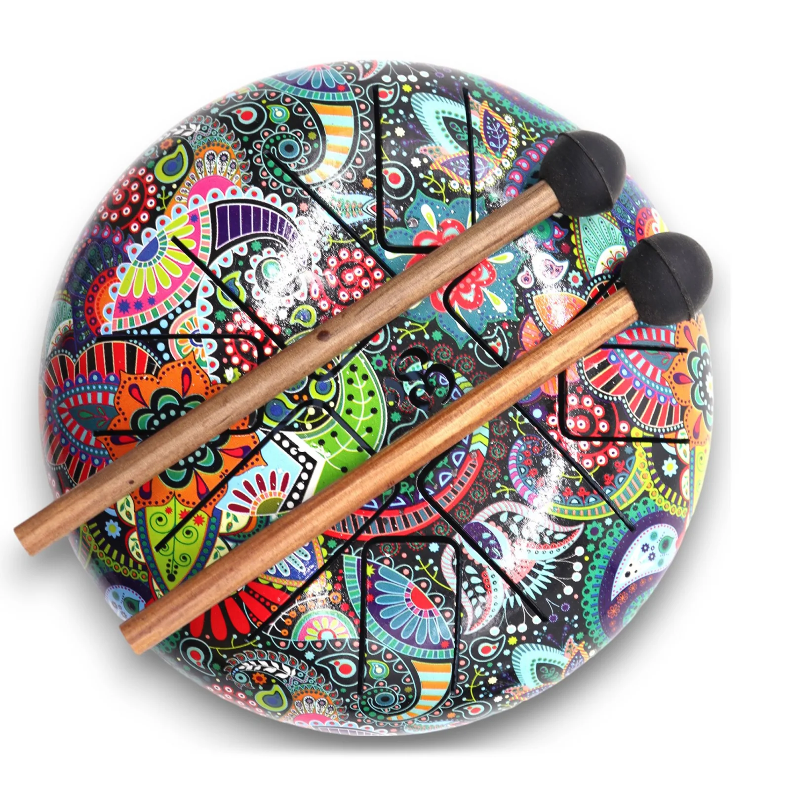 Happy Drum Multi Coloured OM – jazyčkový bubon, 18 cm – fotka 2