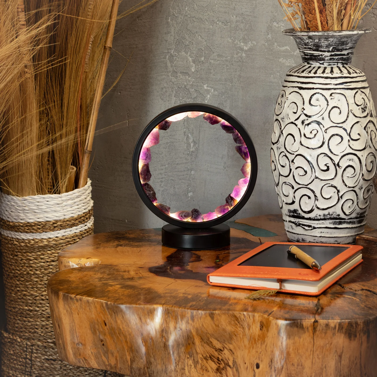 Lampa Gemstone Halo Zen Spirit – ametyst – fotka 3