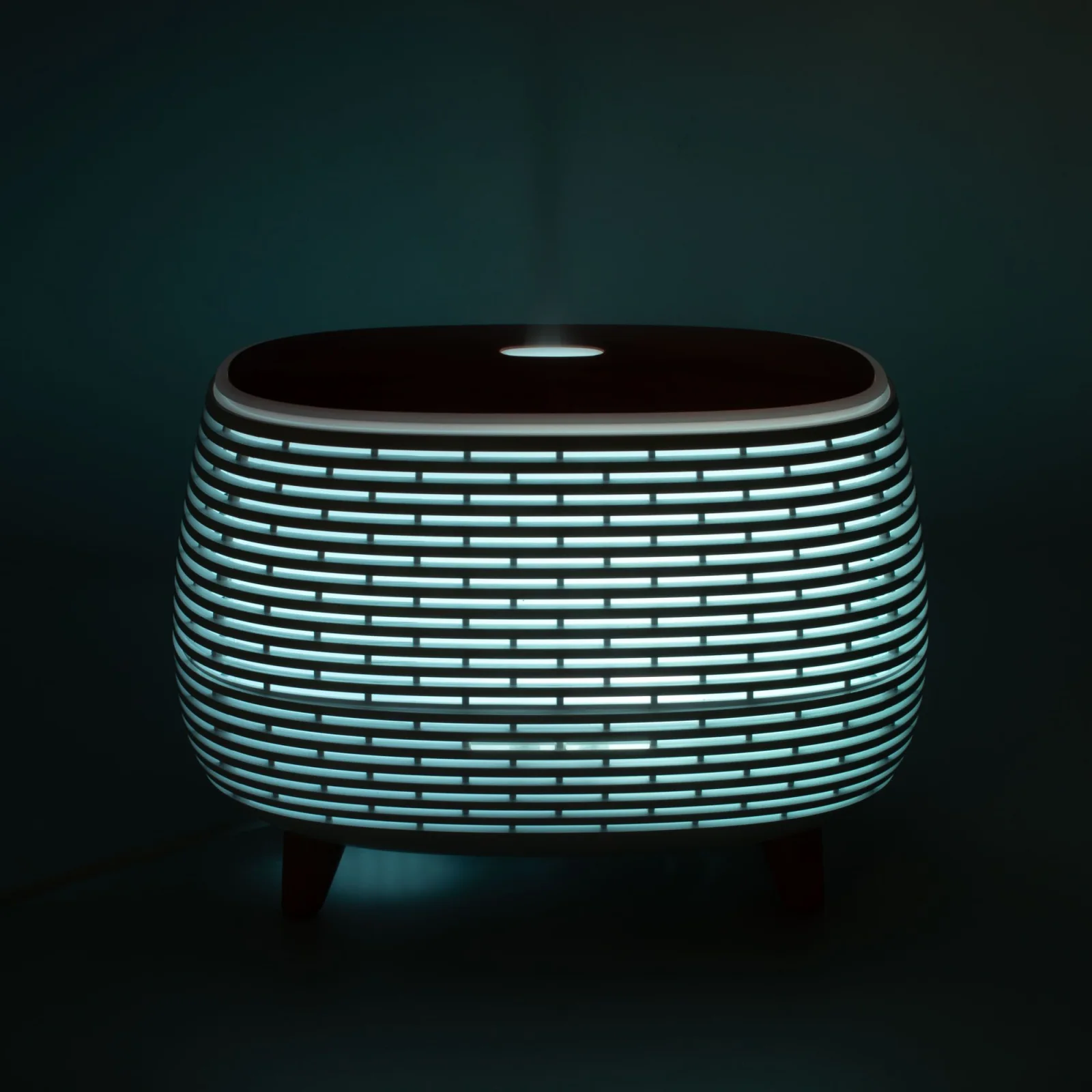 Rebrovaný ultrazvukový difuzér – 400 ml, LED, ovládač – fotka 13