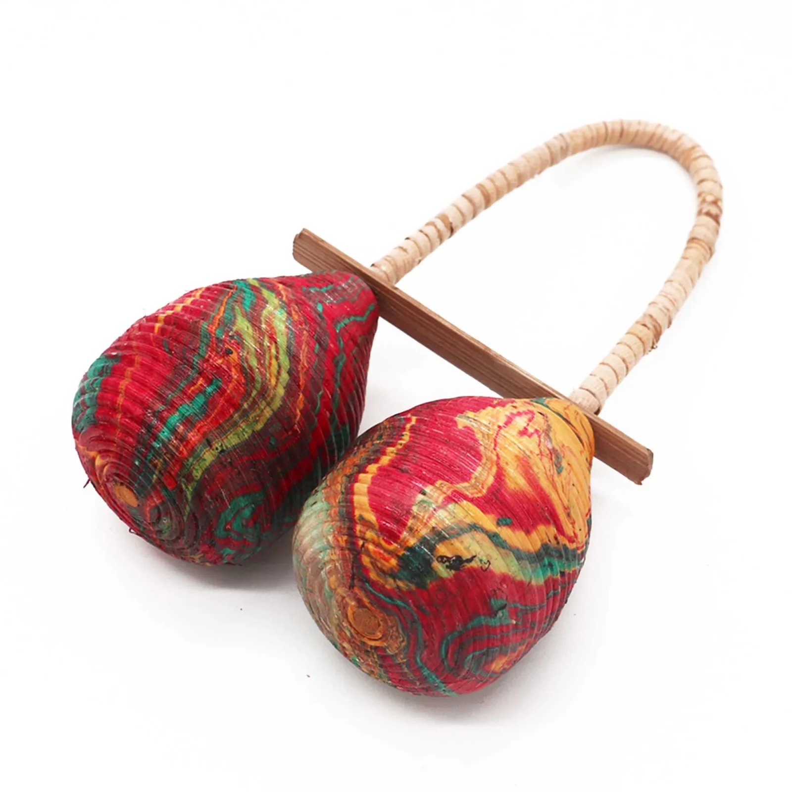 Maracas z ratanu – dvojitá slučka, 23 cm – fotka 1