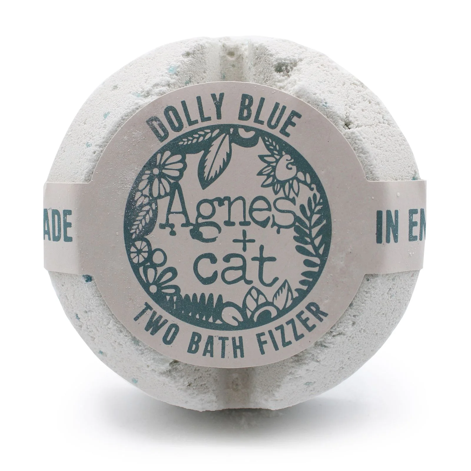 Bomba do kúpeľa Agnes + Cat Dolly Blue – jemná vôňa, 210 g – fotka 1