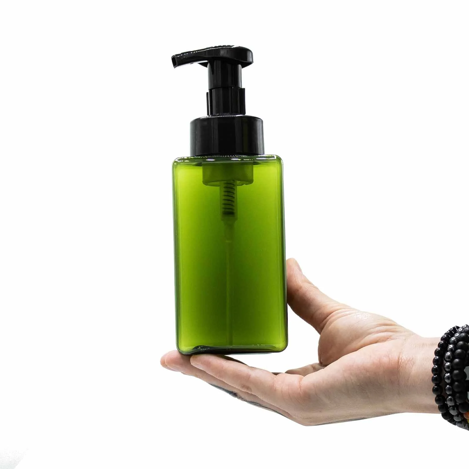 Plniteľná fľaša s penovou pumpou – 450 ml – fotka 3
