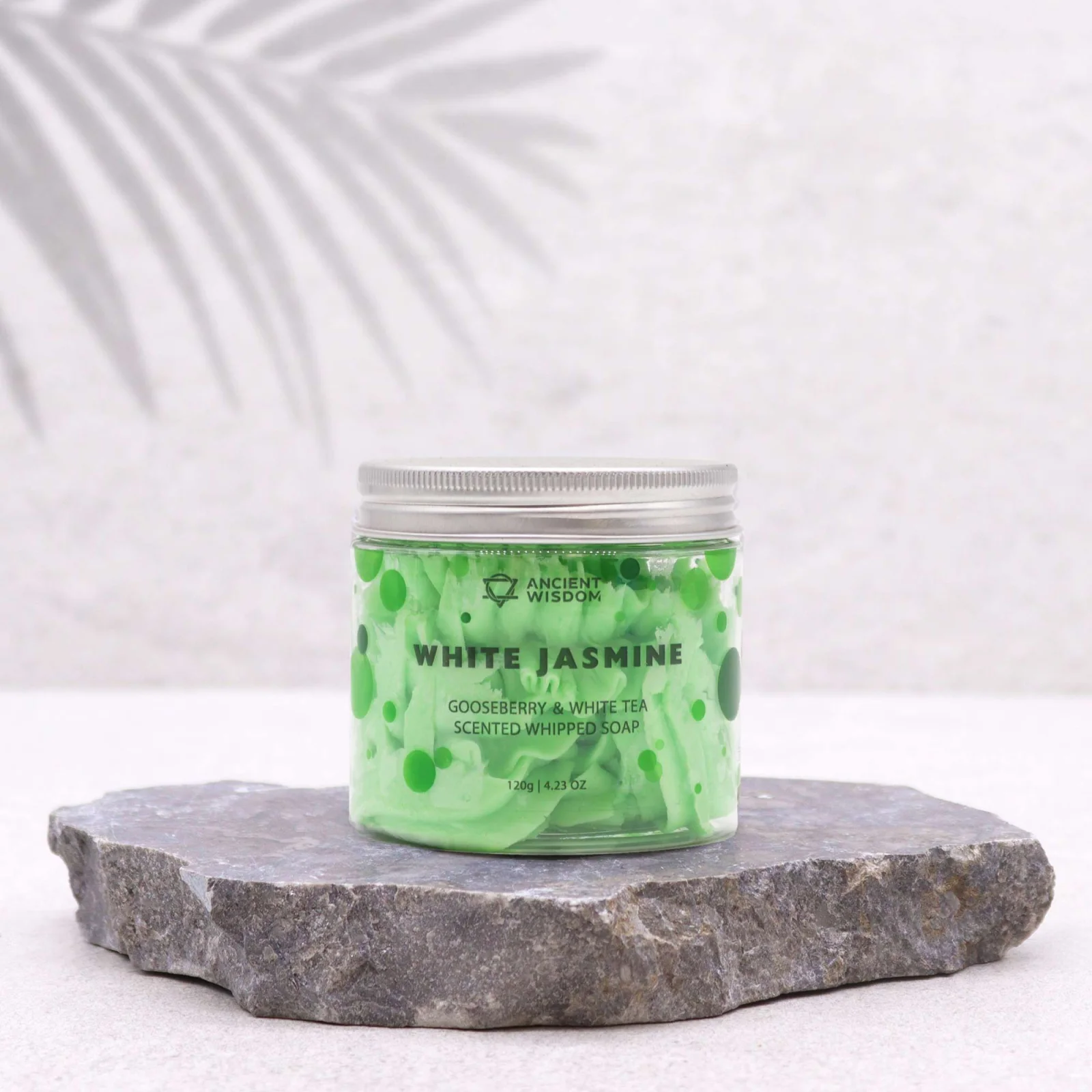 Šľahané mydlo Gooseberry & White Tea – egreš a biely čaj – fotka 3