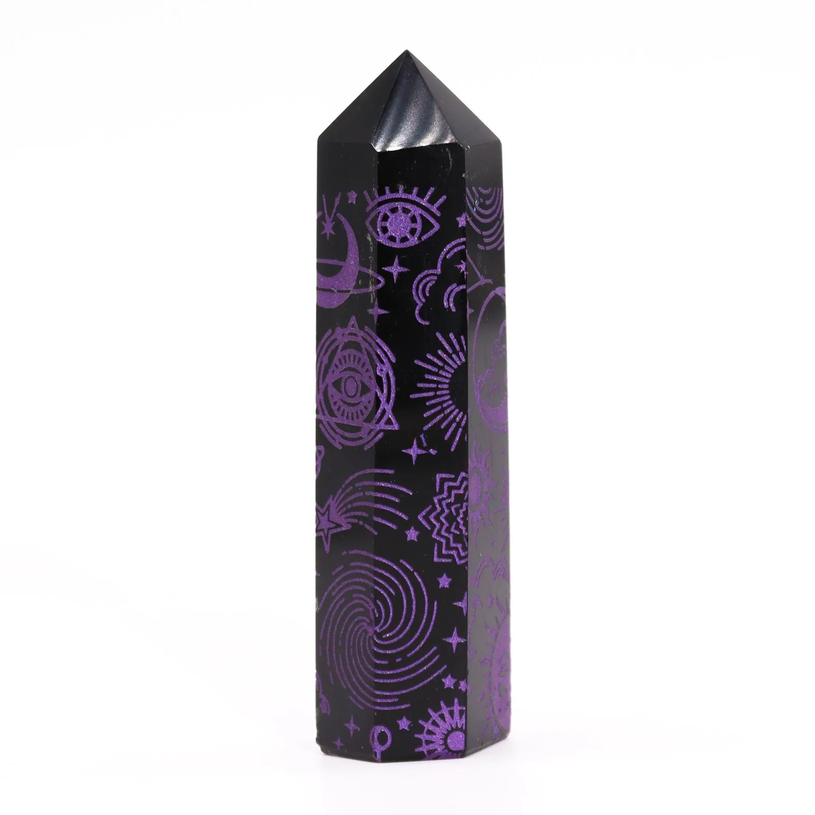 Obsidiánová špica Mystic Story – fialová, 9 cm – fotka 2