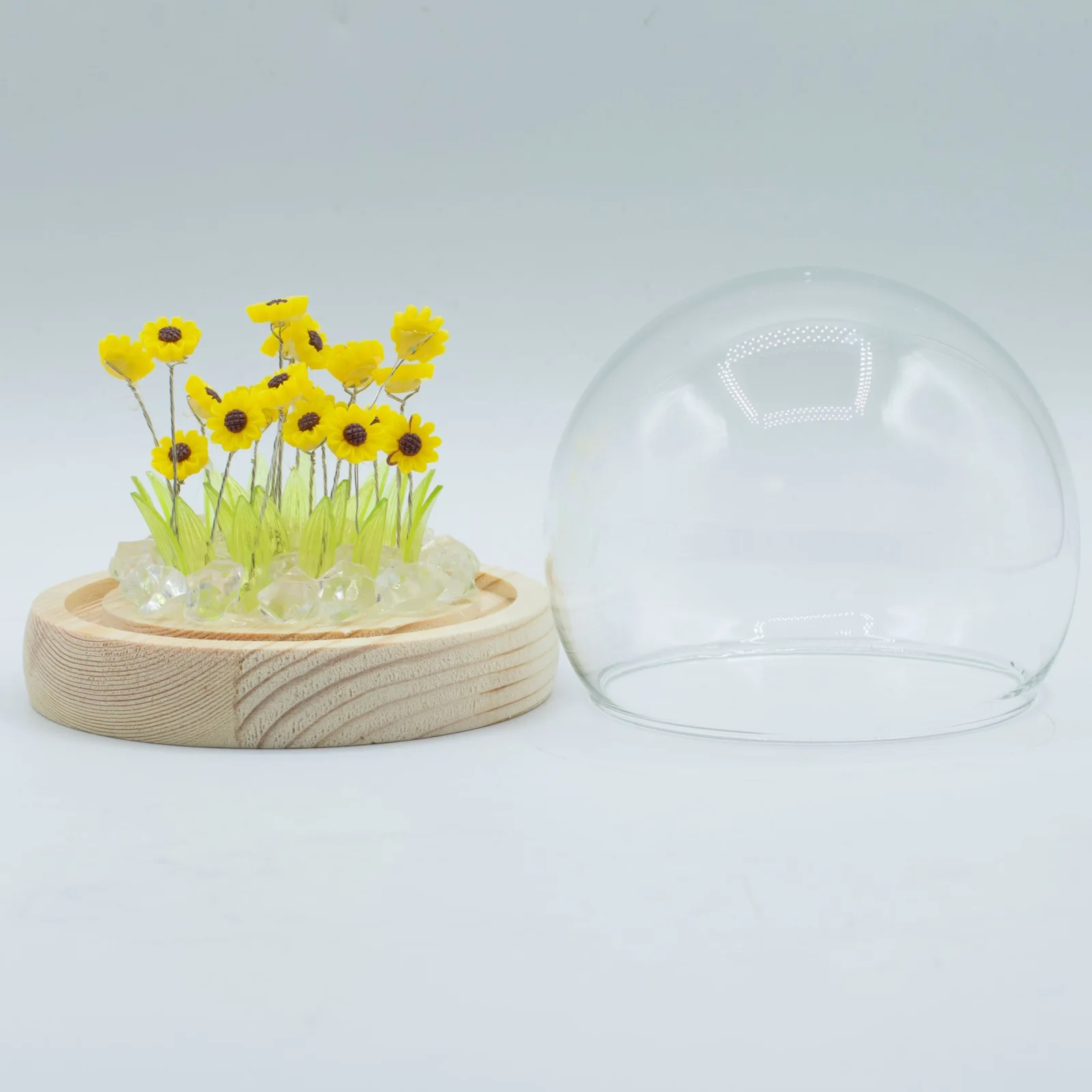 Floral Glow – LED kupola, 20 slnečníc, USB – fotka 3