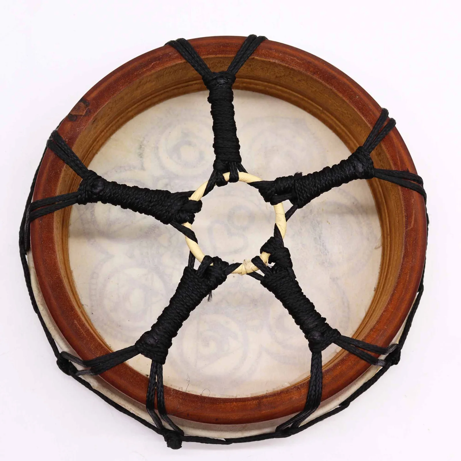 Šamanský bubon Chakra s paličkou, 25 cm – fotka 2
