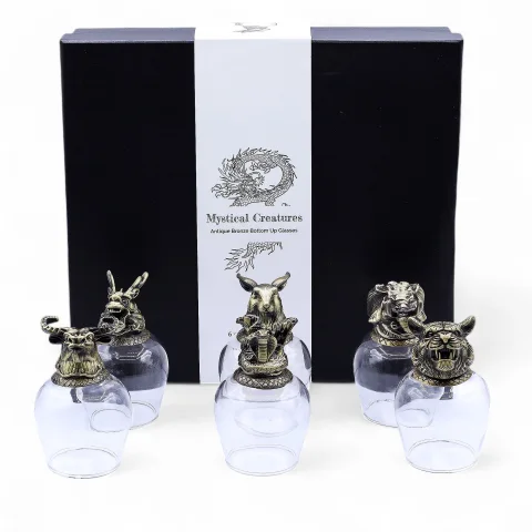 Poháre Bottom Up – 6 ks, 100 ml, mýtické tvory