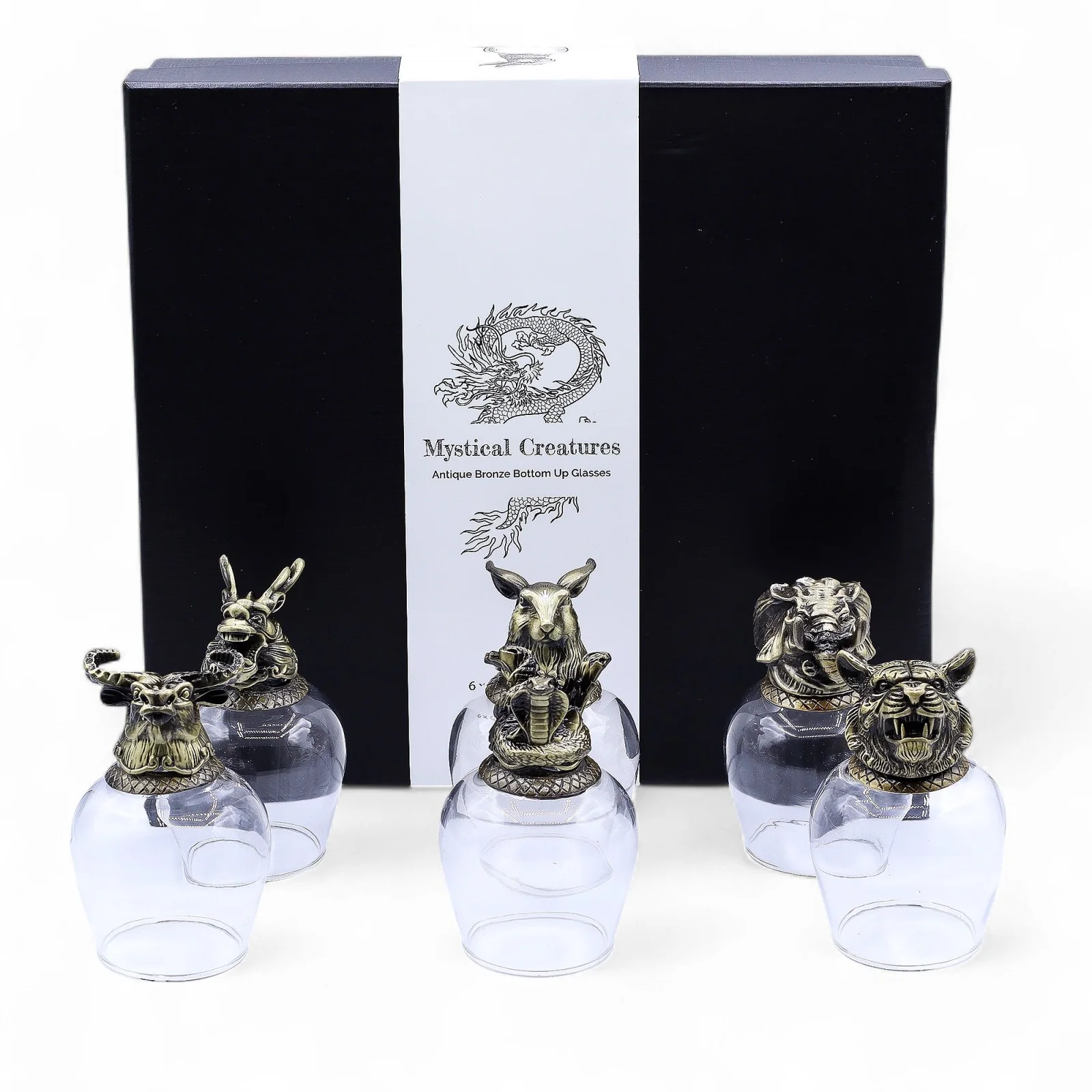 Poháre Bottom Up – 6 ks, 100 ml, mýtické tvory – fotka 1