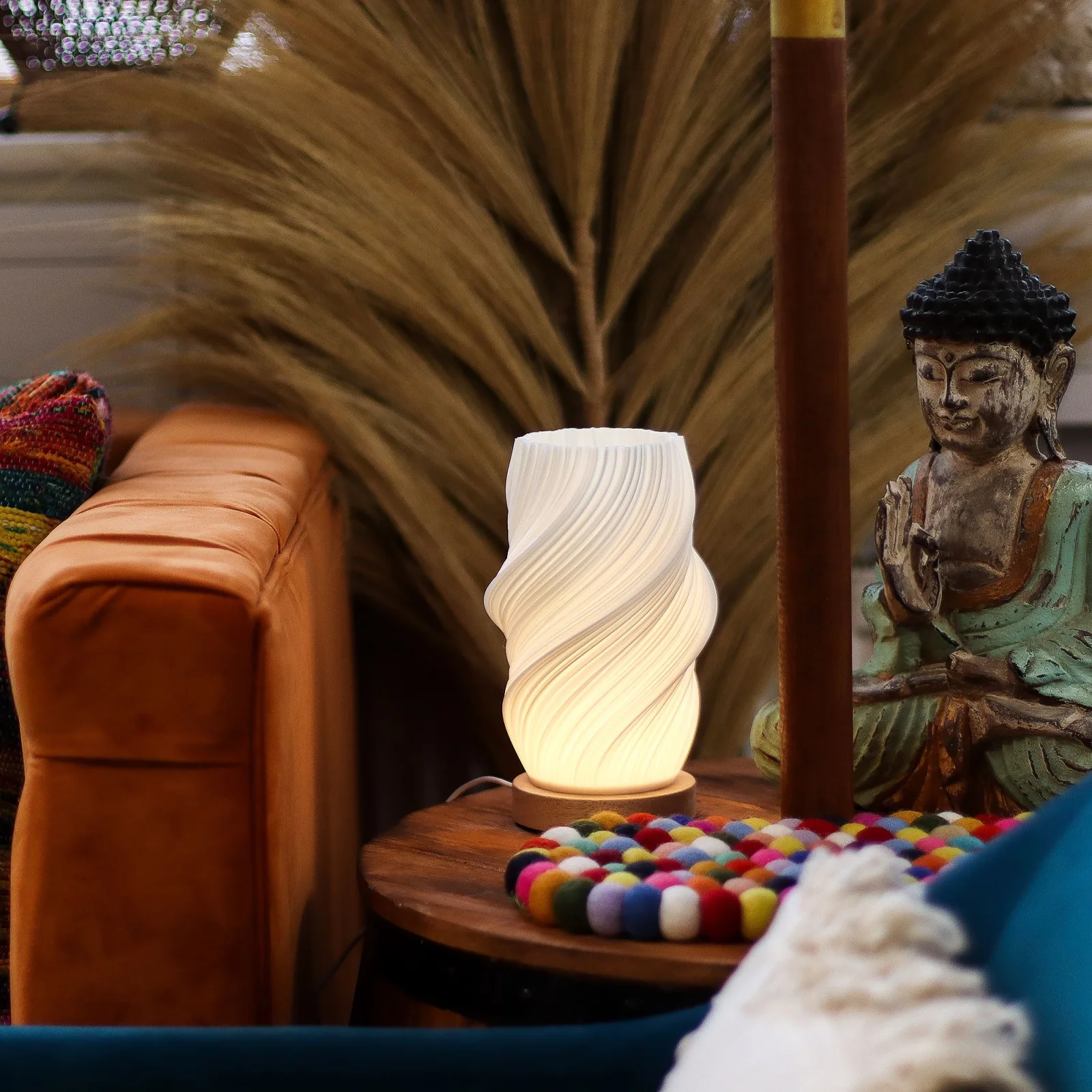 Lampa New Wave Cloud Twisted – USB, 3 stupne jasu – fotka 3