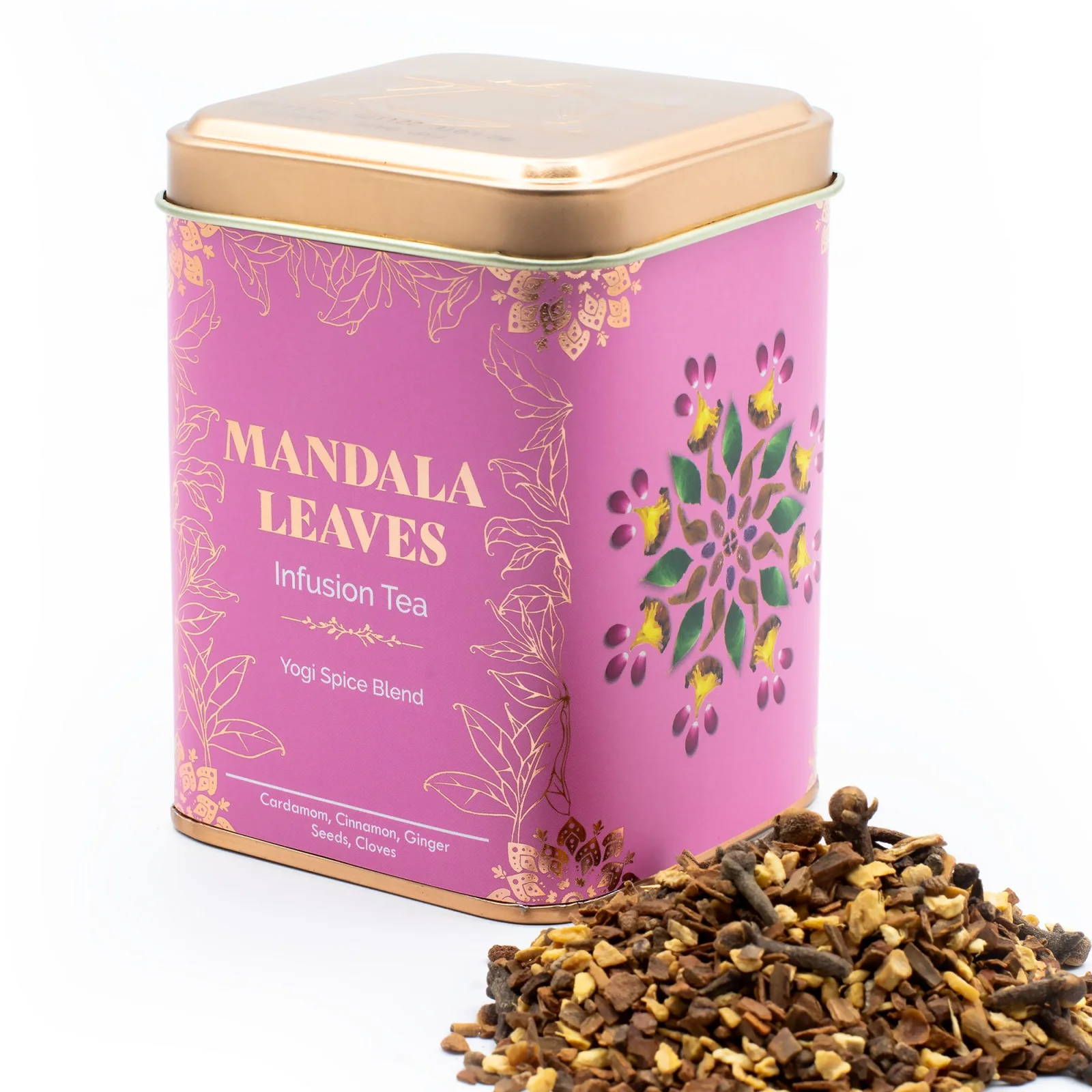 Korenený čaj Yogi Spice Blend – škorica a zázvor, 50 g, plechovka – fotka 8