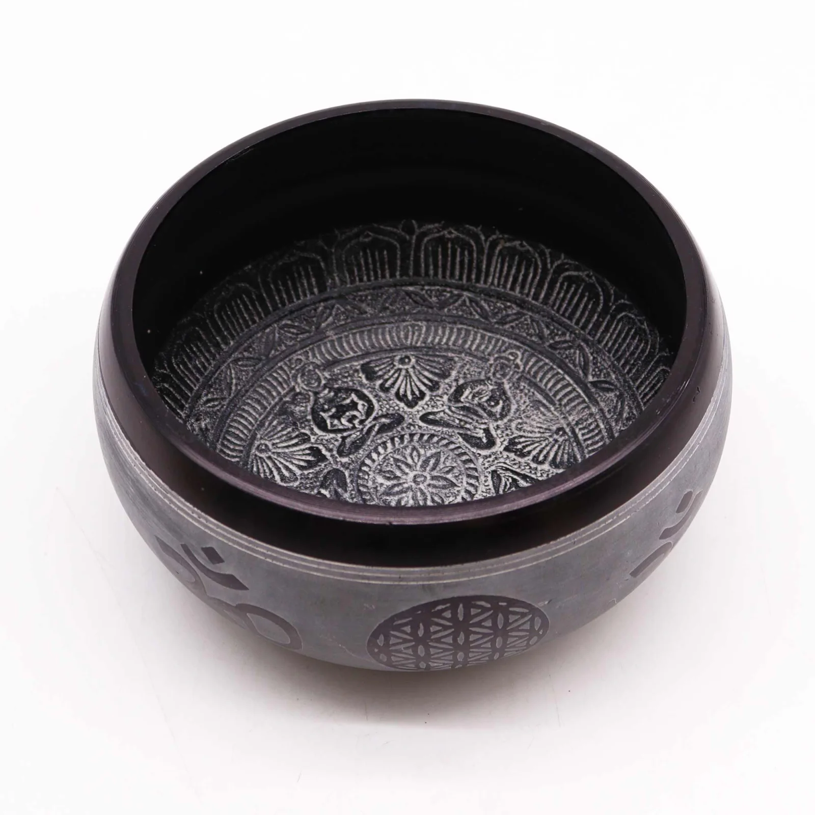 Spievajúca miska Earth Powder – Om Five Buddha, 16 cm – fotka 2