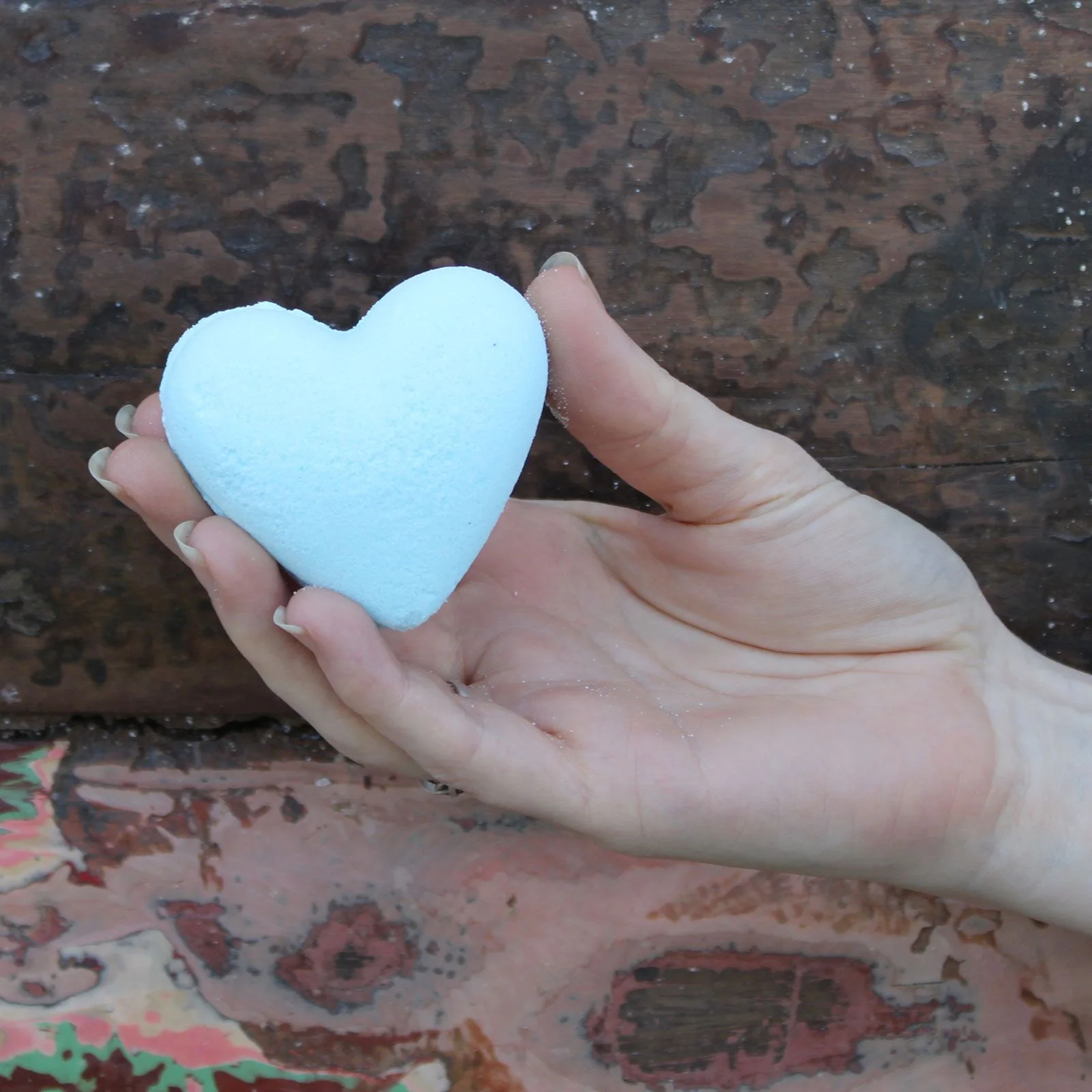 Bomba do kúpeľa Love Heart – detský púder, 70 g – fotka 1