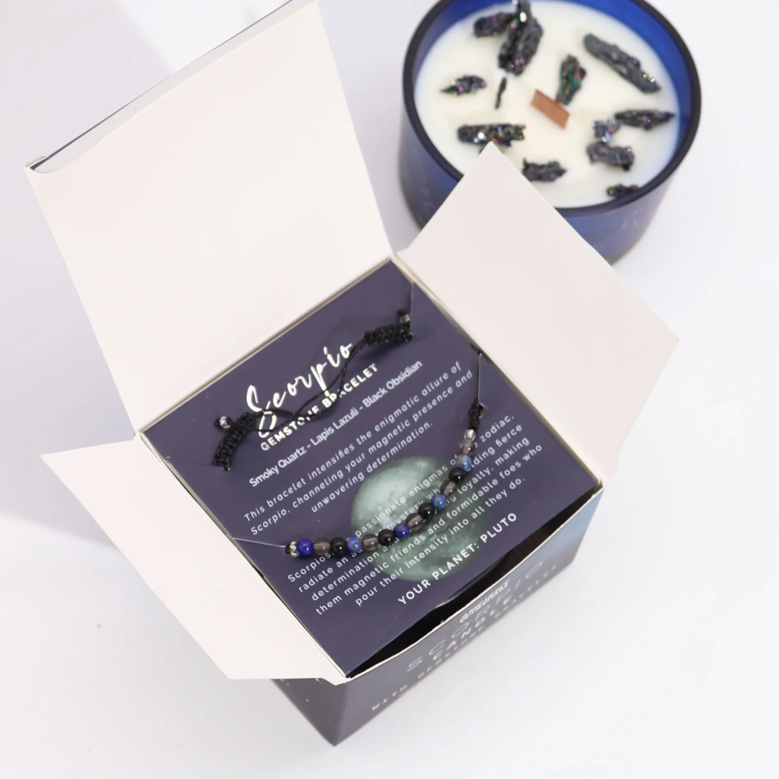 Zodiac sviečka s náramkom – Škorpión – fotka 3
