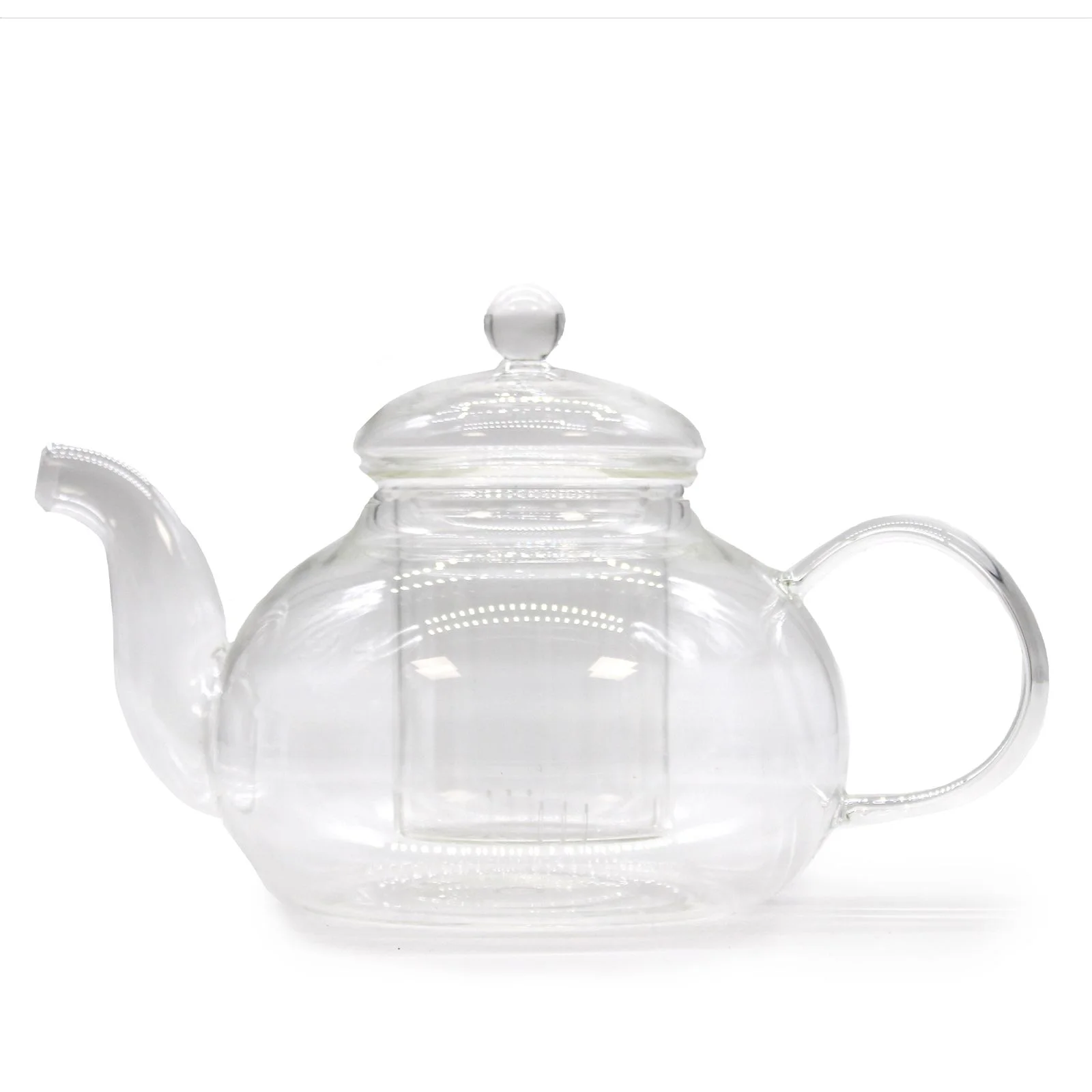 Sklenená čajová kanvica Round Pearl so sitkom, 800 ml – fotka 1