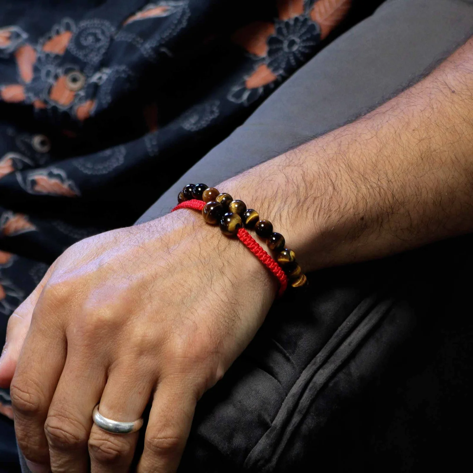 Sada náramkov Gemstone Double Power – tigrie oko – fotka 1