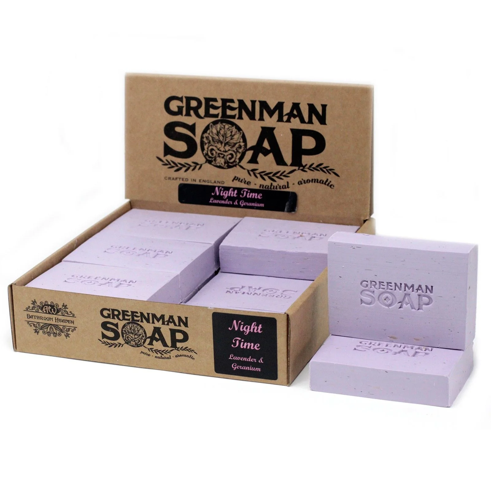 Mydlo Greenman Night Time – levanduľa a geránium, 100 g – fotka 3