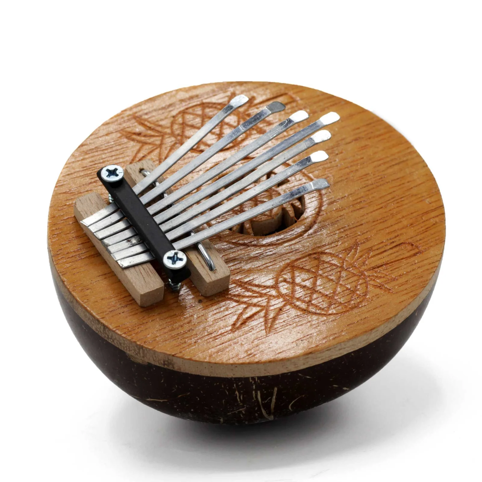 Kalimba z kokosu Mini – 11 cm – fotka 1