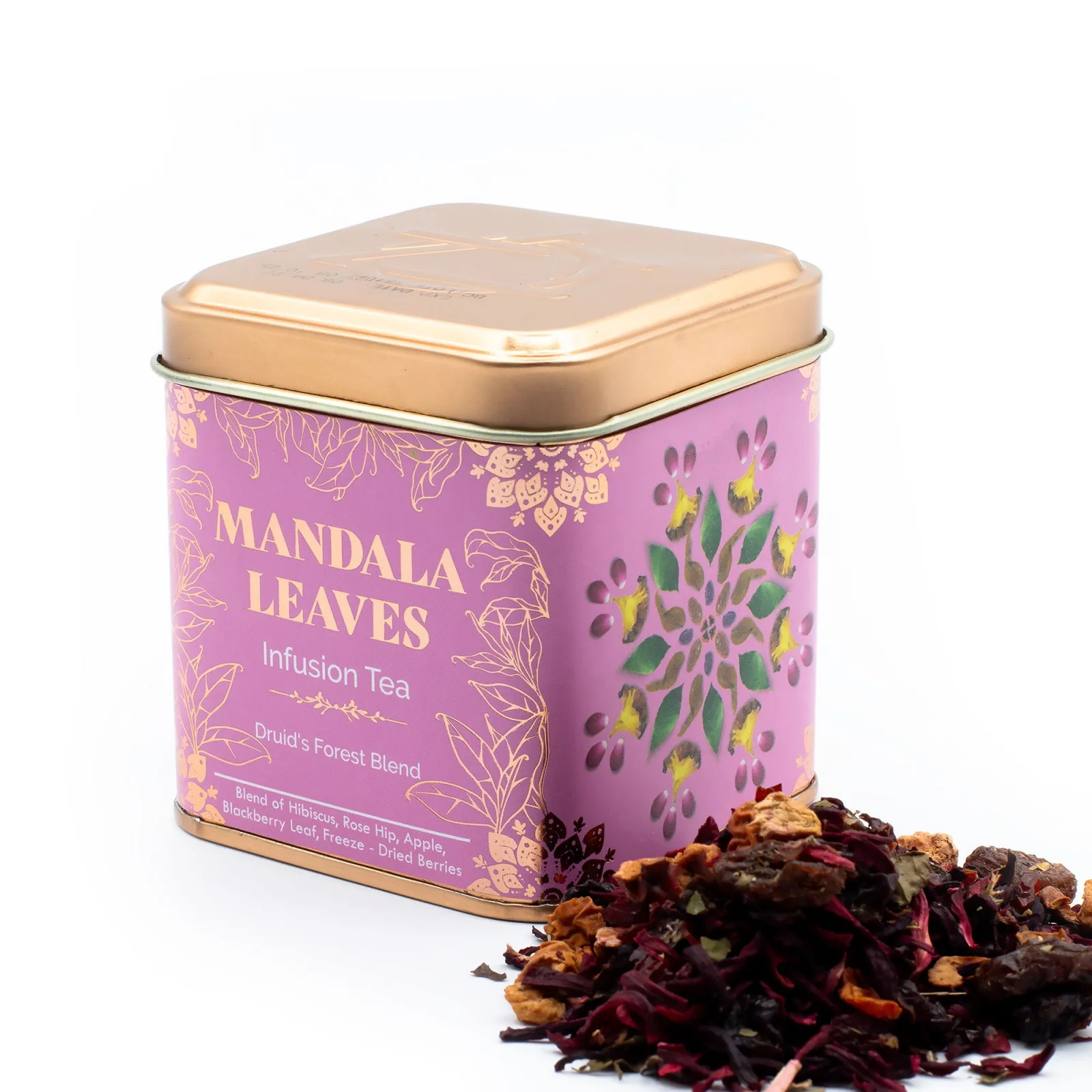 Ovocný čaj Druid's Forest Blend – lesné ovocie, 50 g, plechovka – fotka 8