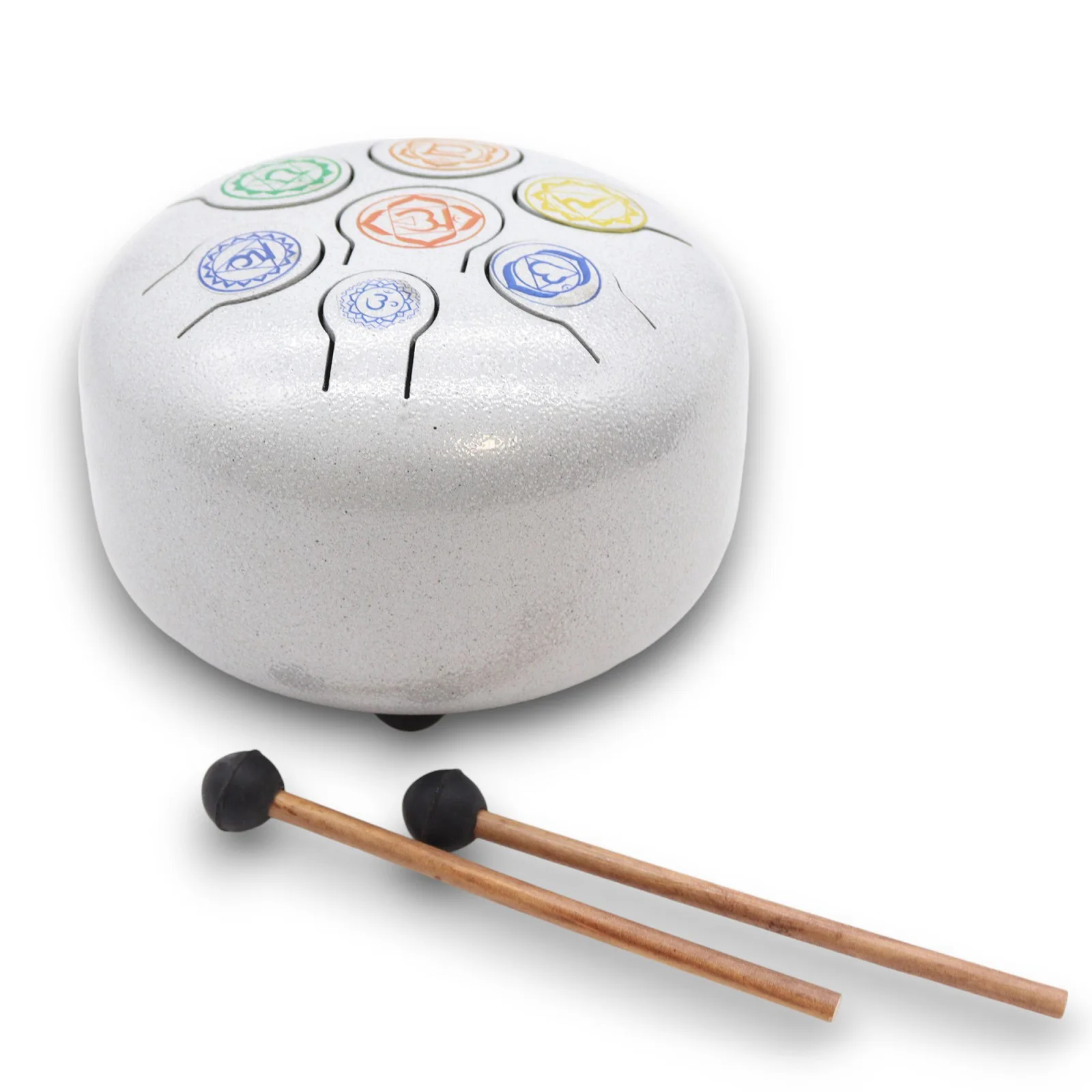 Happy Drum 7 Chakra – jazyčkový bubon, 17 × 13 cm – fotka 1