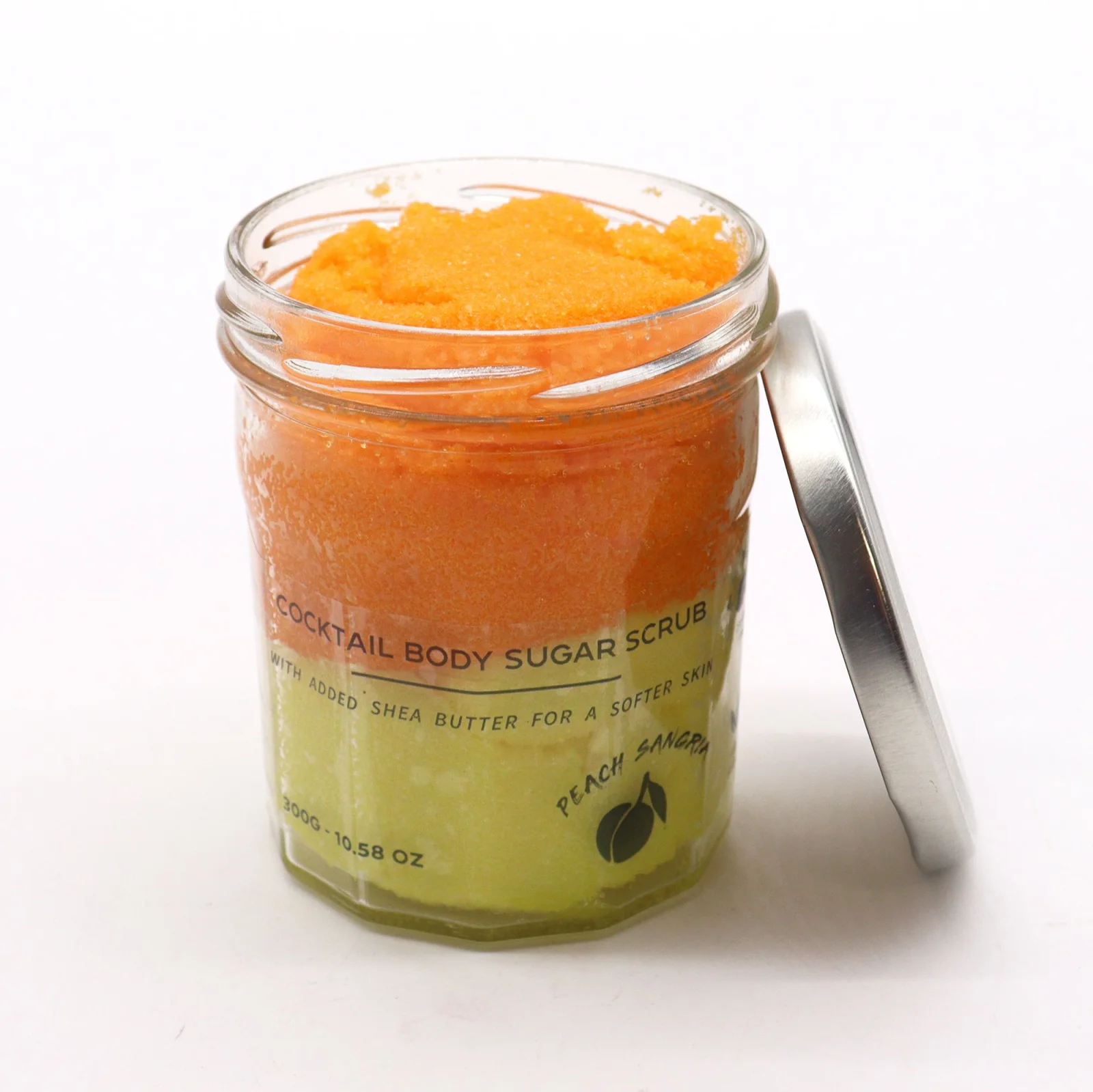 Cukrový telový peeling Peach Sangria, 300 g – fotka 3