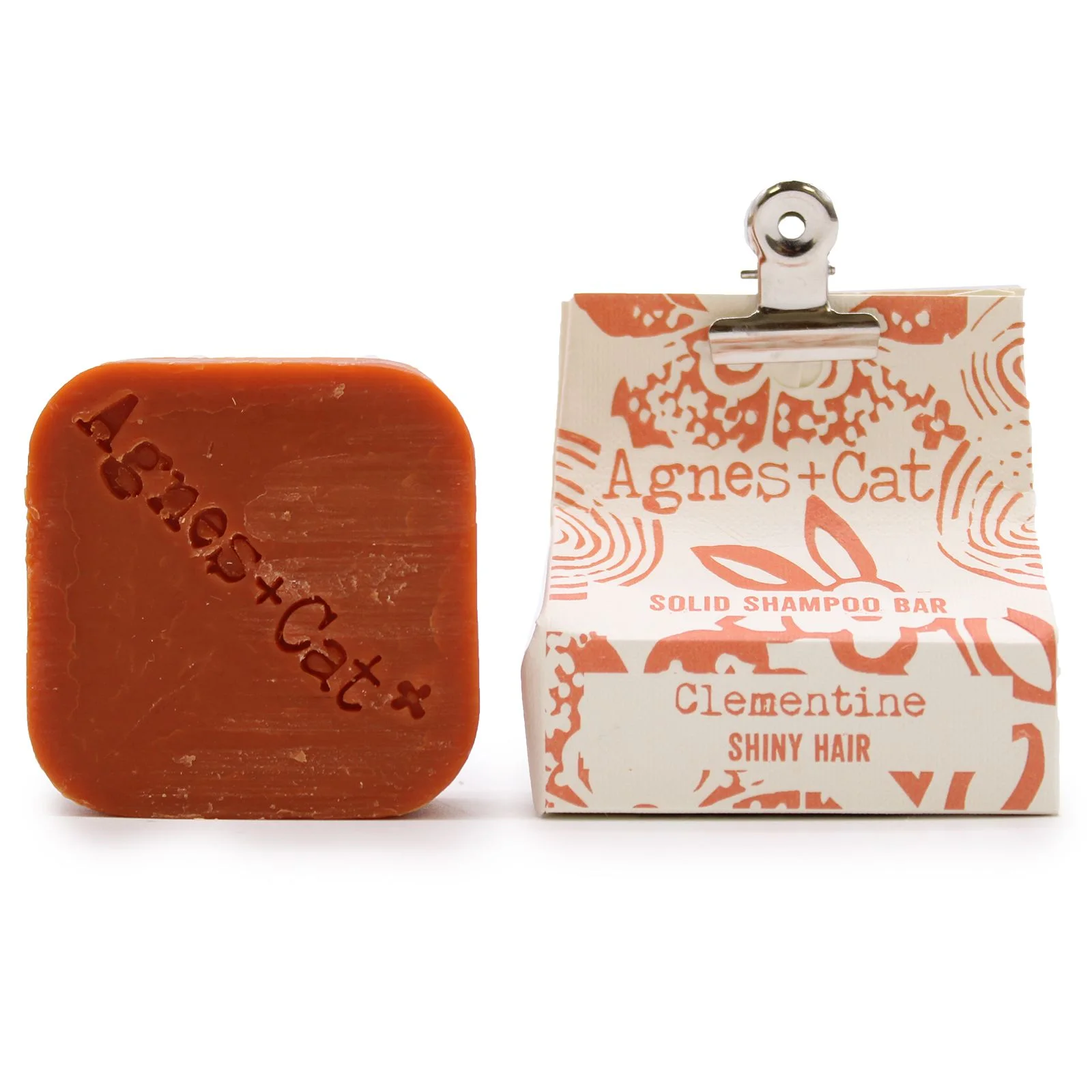 Tuhý šampón Agnes + Cat – klementínka, 70 g – fotka 1