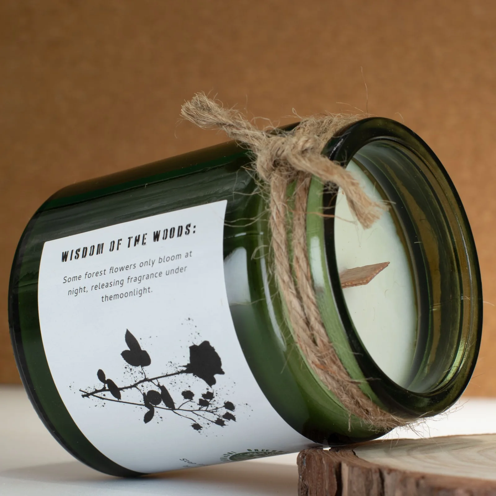 Sójová sviečka Greenman Midnight Rose – ruža – fotka 4