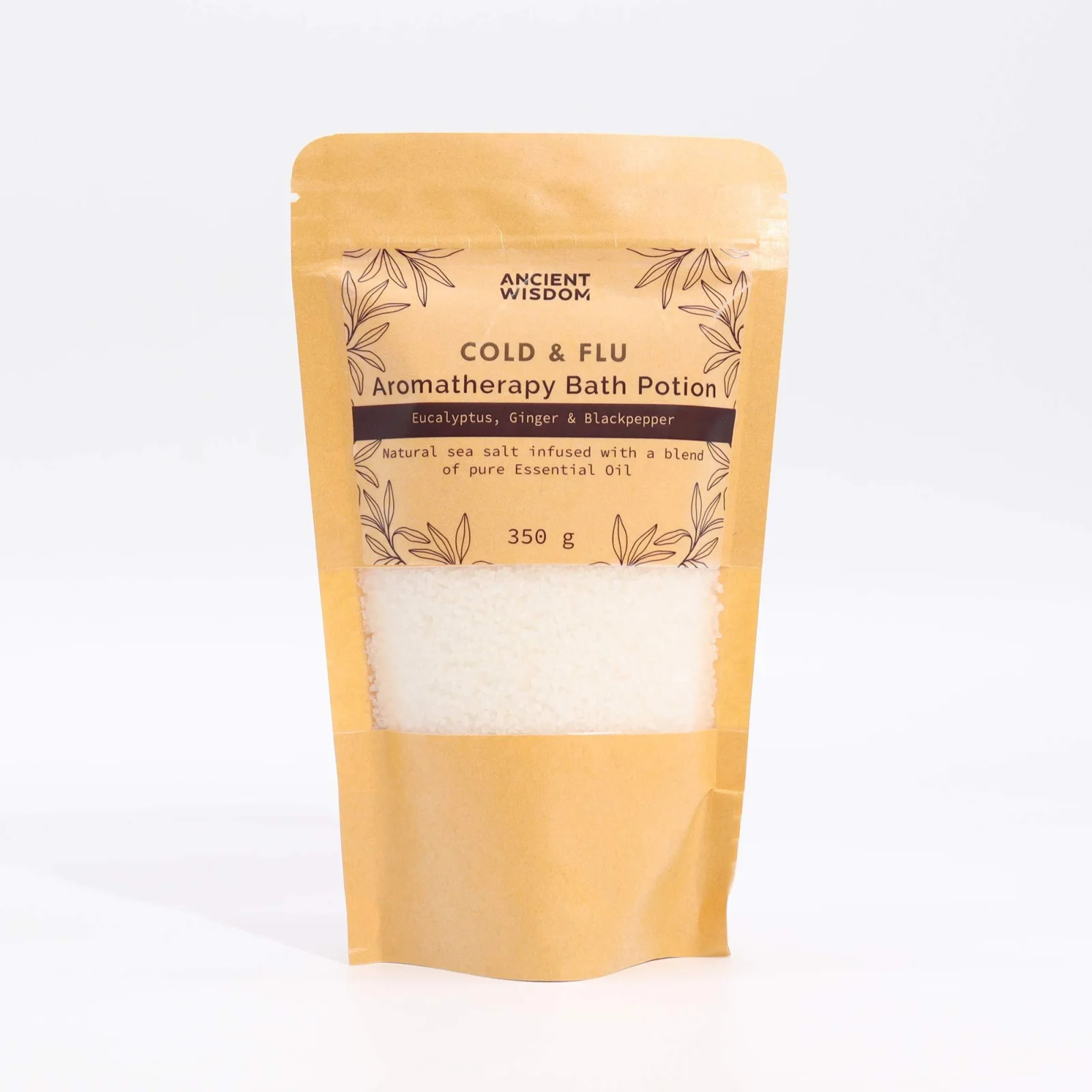Soľ do kúpeľa Colds & Flu – eukalyptus a zázvor, 350 g – fotka 2