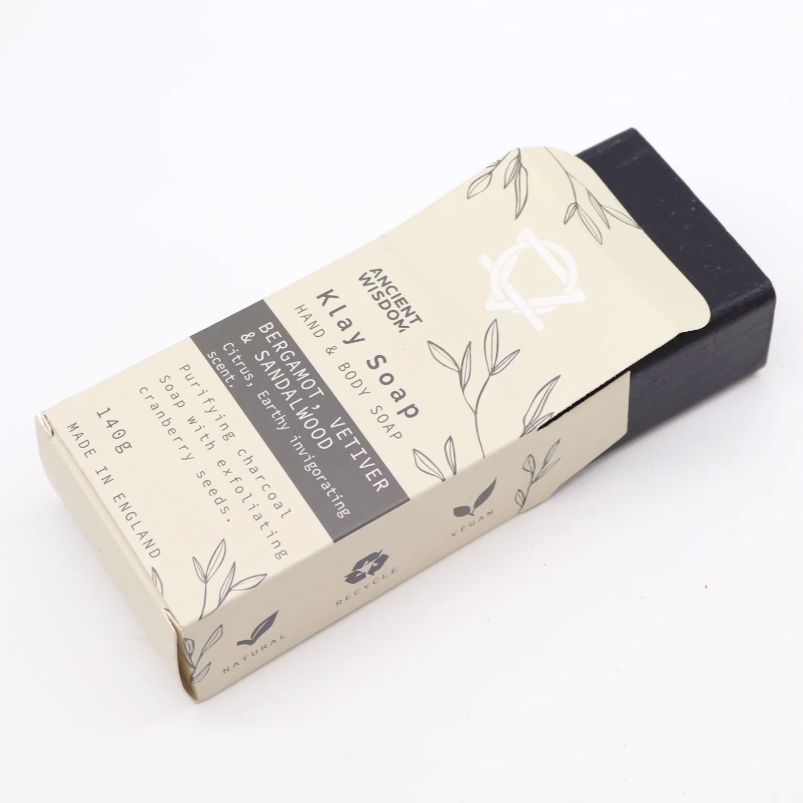 Mydlo s ílom Klay – bergamot a santalové drevo, 145 g – fotka 2