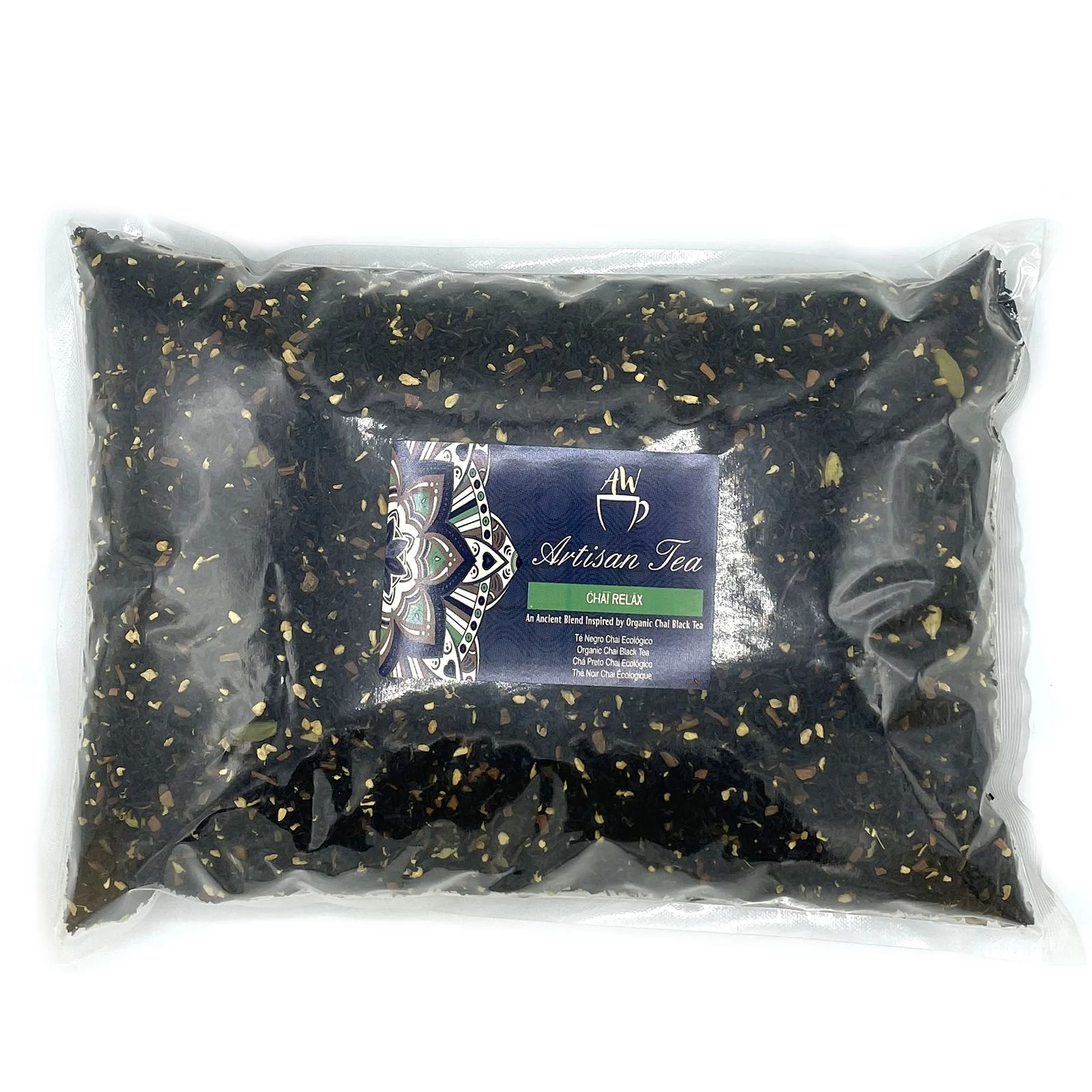 Bio čierny čaj Chai – zázvor, škorica a kardamón, 1 kg – fotka 2