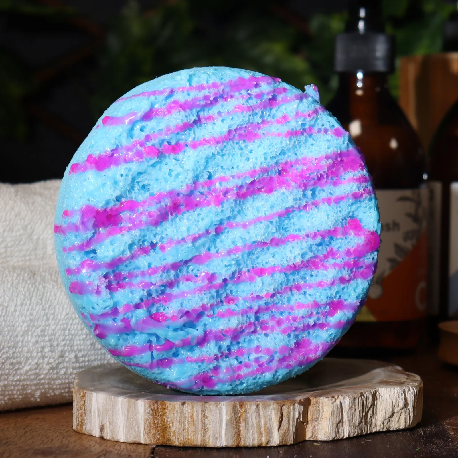 Mydlová špongia Butter Bubble Soap – Amethyst – fotka 3