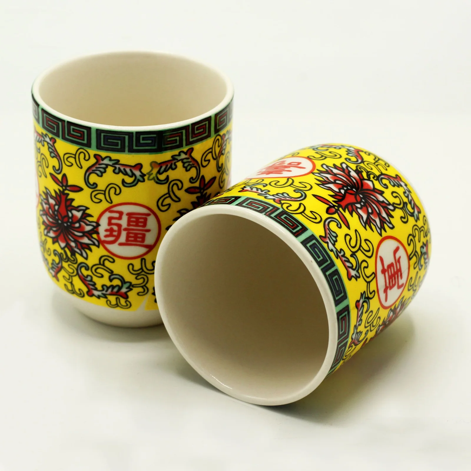 Keramické šálky Herbal Long Life Oriental Design, 6 ks – fotka 2