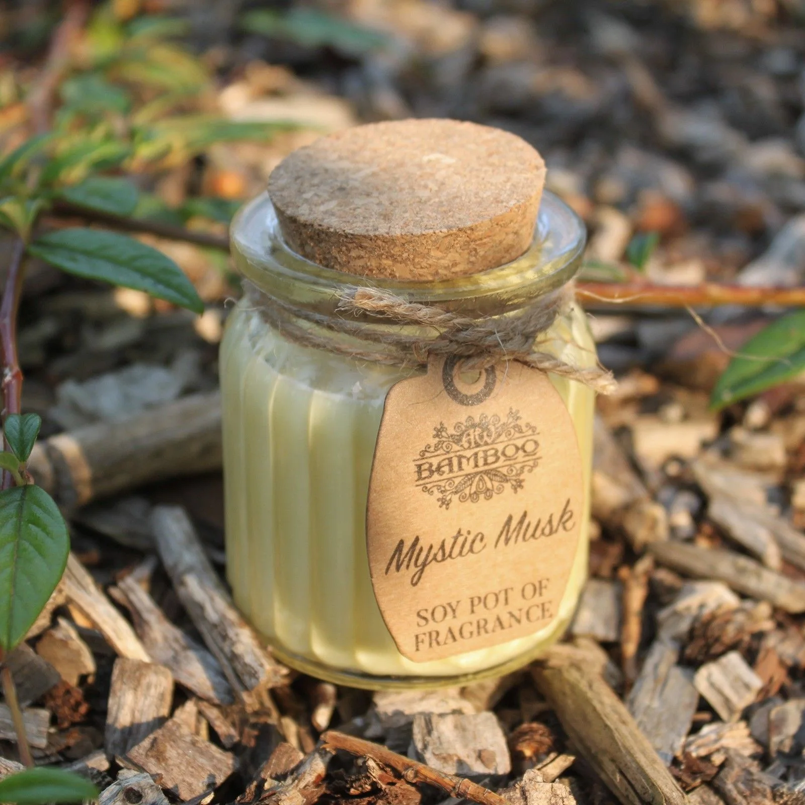 Vonná sójová sviečka v skle – Mystic Musk, 120 g – fotka 2