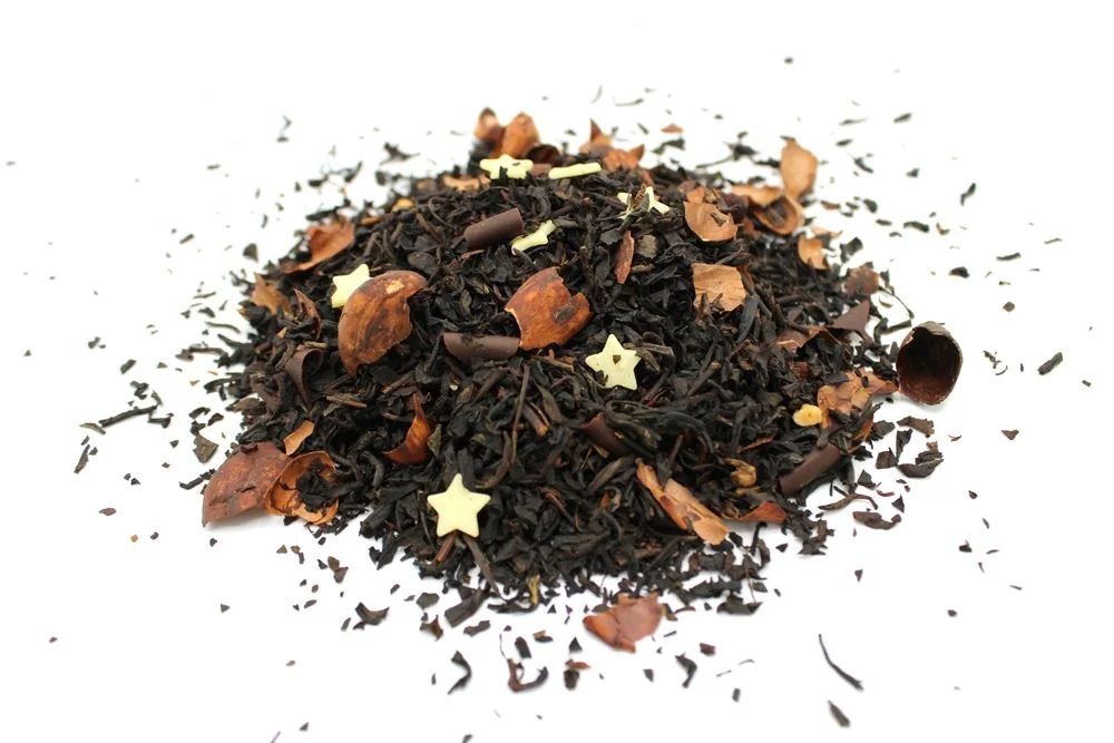 Čierny čaj Dark Brown Magic – čokoláda a mandle, 1 kg – fotka 1