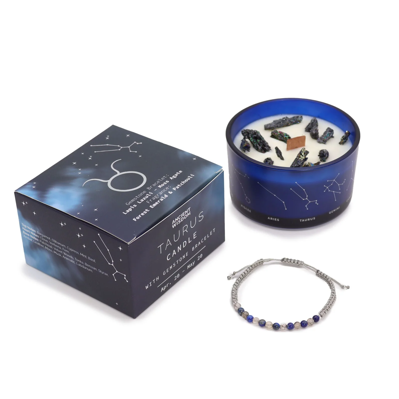 Zodiac sviečka s náramkom – Býk – fotka 1