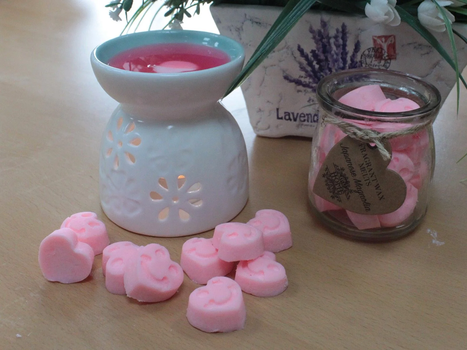 Vonný vosk do aromalampy White Musk – 16 sójových srdiečok – fotka 4
