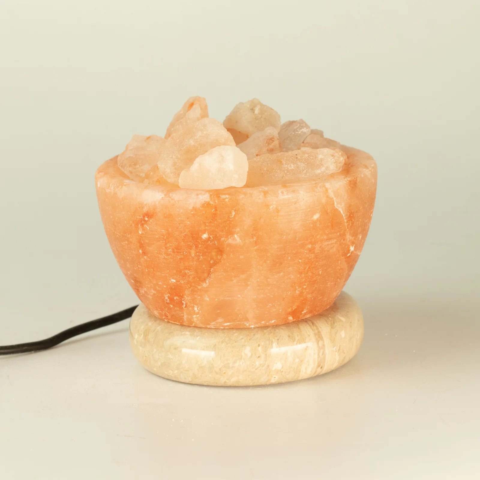Soľná lampa Fire Bowl USB – farebné svetlo – fotka 2