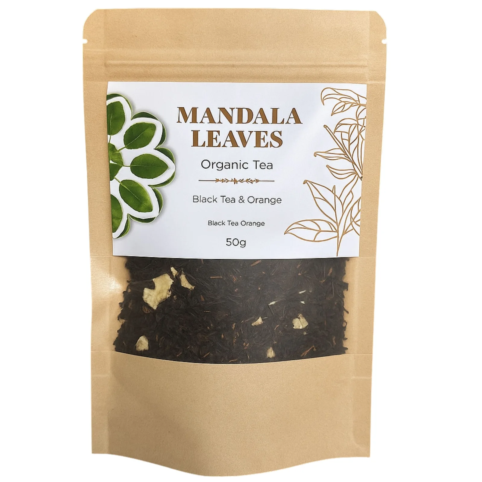 Bio čierny čaj Narnaja – pomarančová kôra, 50 g, vrecko – fotka 4