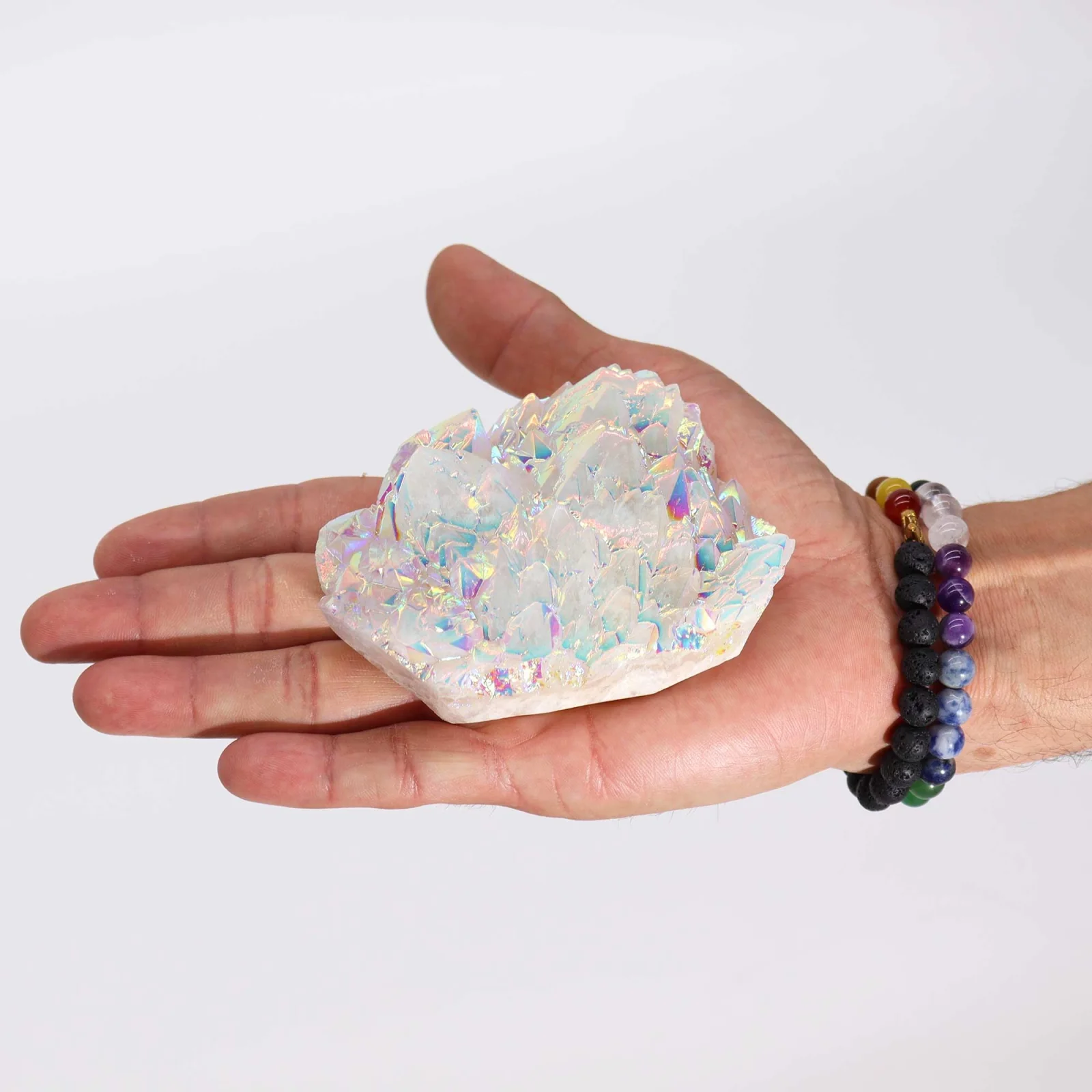 Aura krištáľ Angel Aura – veľký zhluk, 8 – 15 cm – fotka 2
