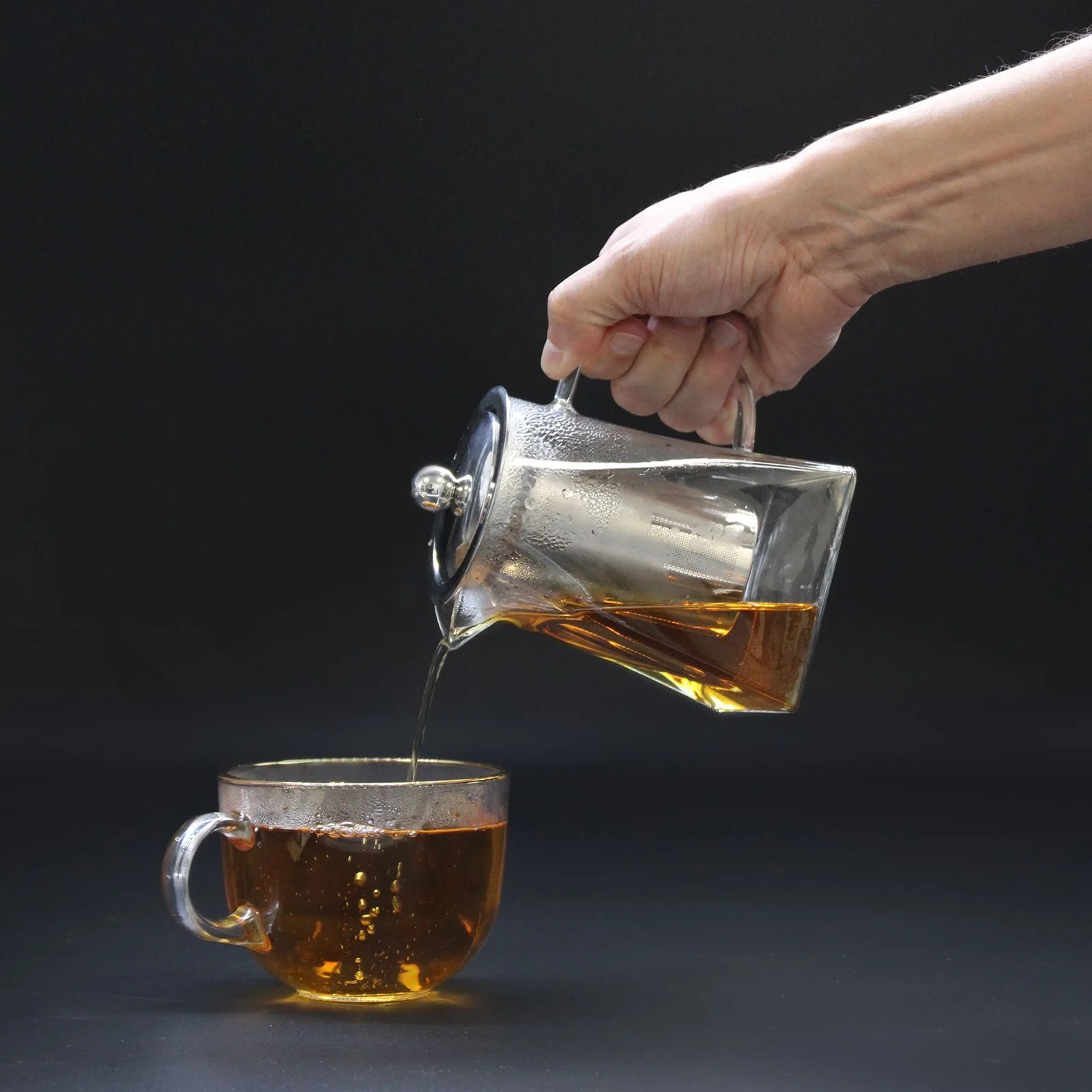Sklenená čajová kanvica Tower so sitkom, 780 ml – fotka 2